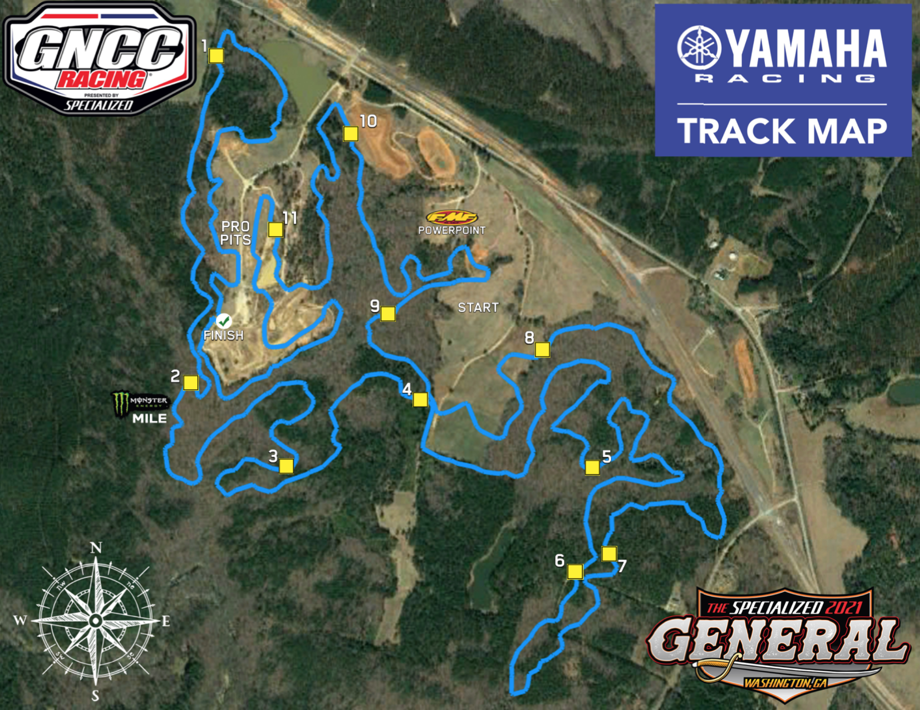 The General GNCC 2021 layout.