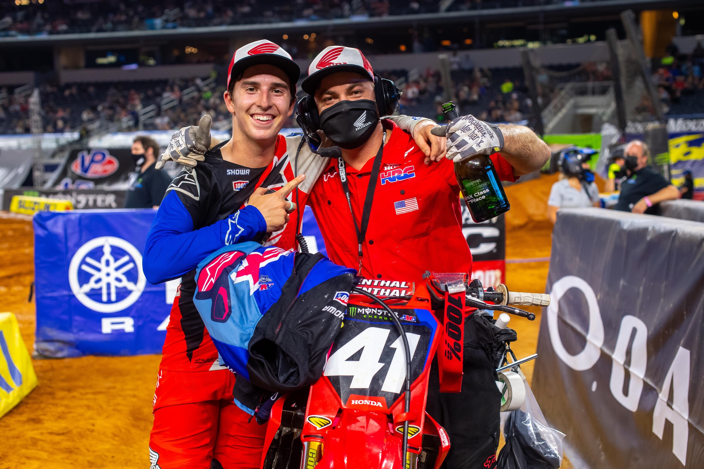 Lawrence and his mechanic Cameron Camera.