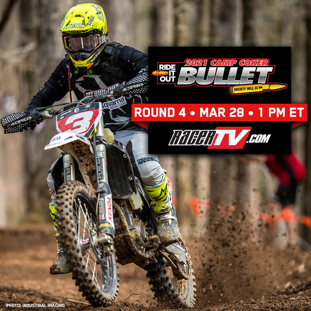 The 2021 Camp Coker Bullet GNCC RacerTV.com schedule.