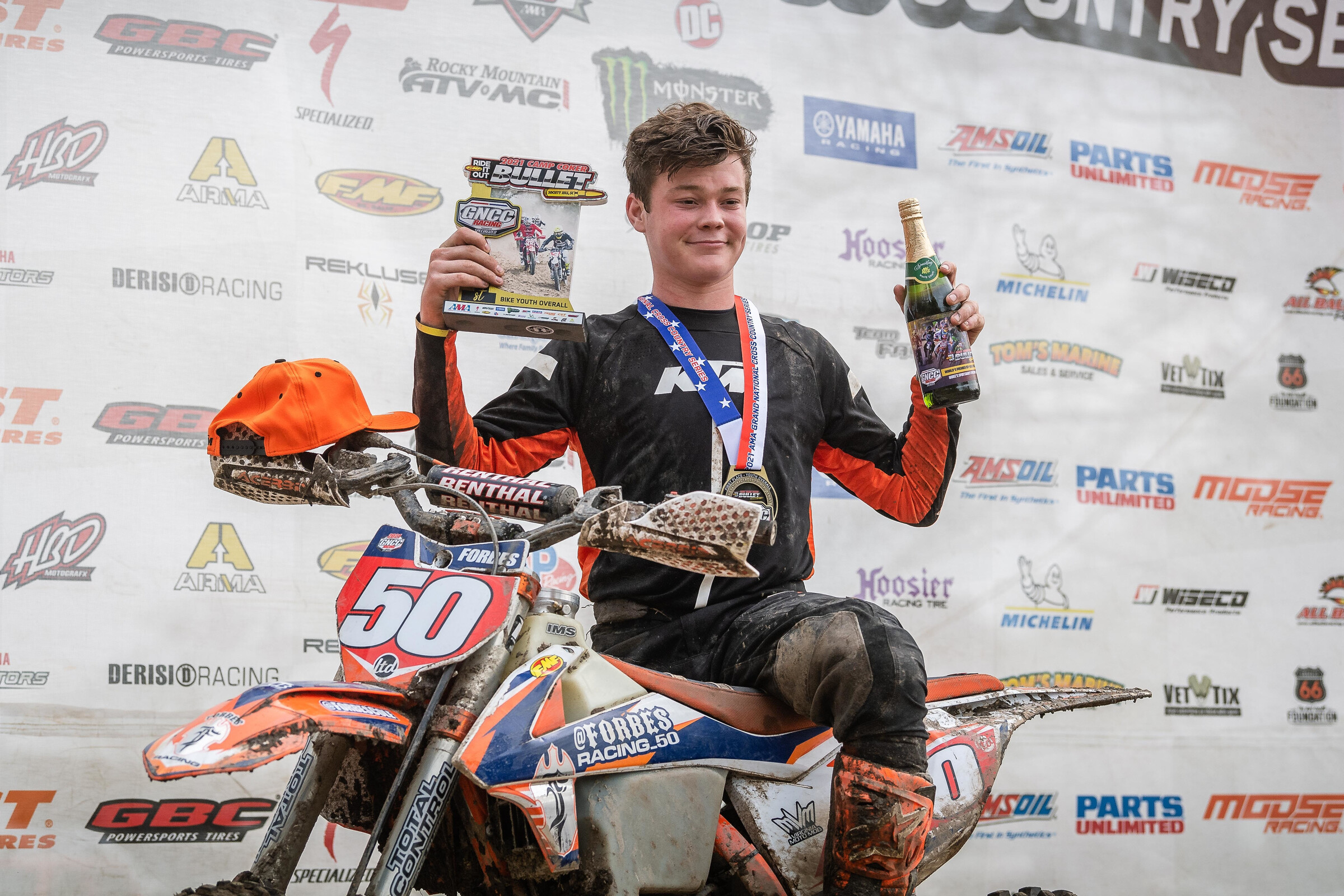 Cole Forbes grabbed the Youth Overall win on Sunday morning.