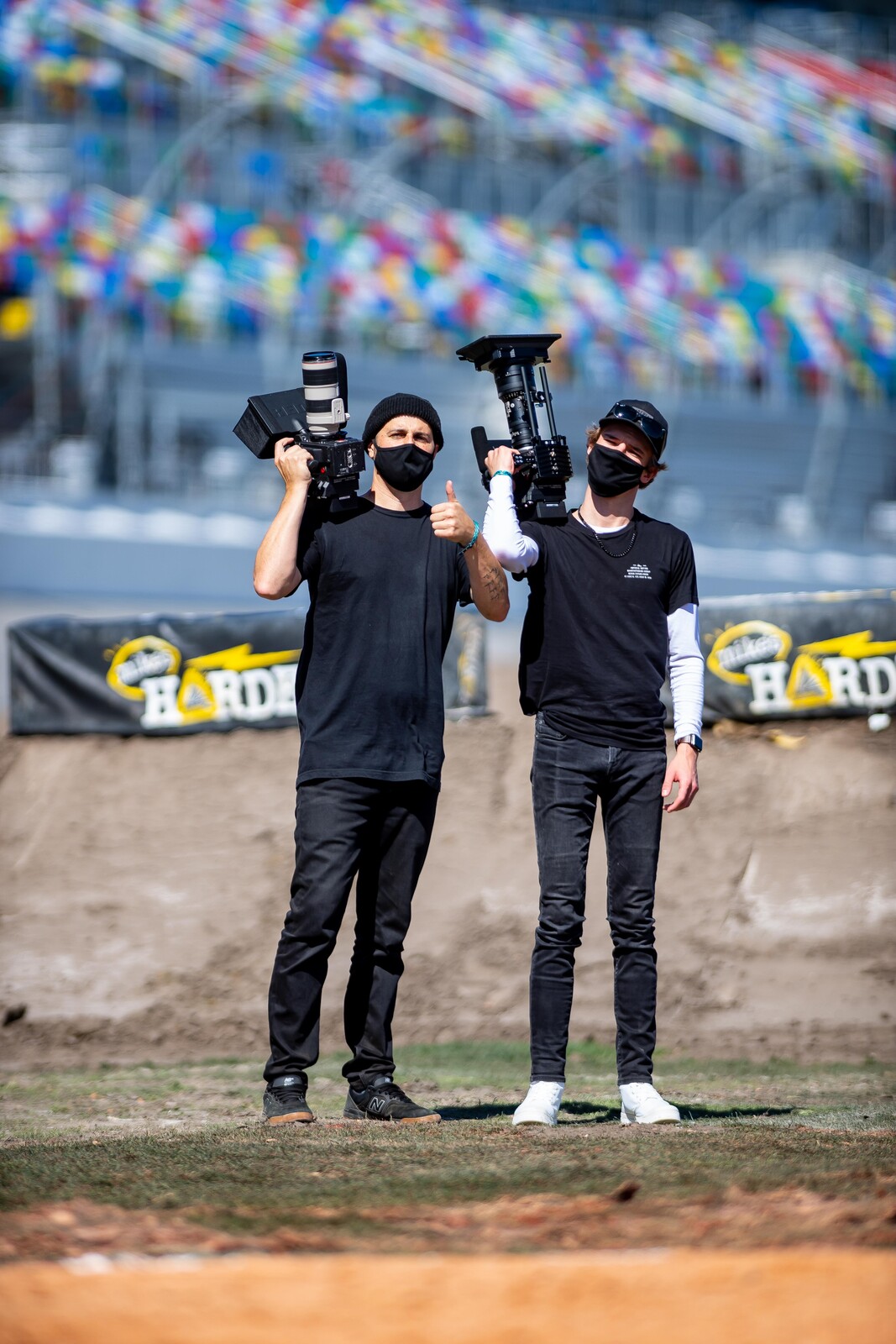 Fox Racing’s Ryan Marcus and Avery Rost.