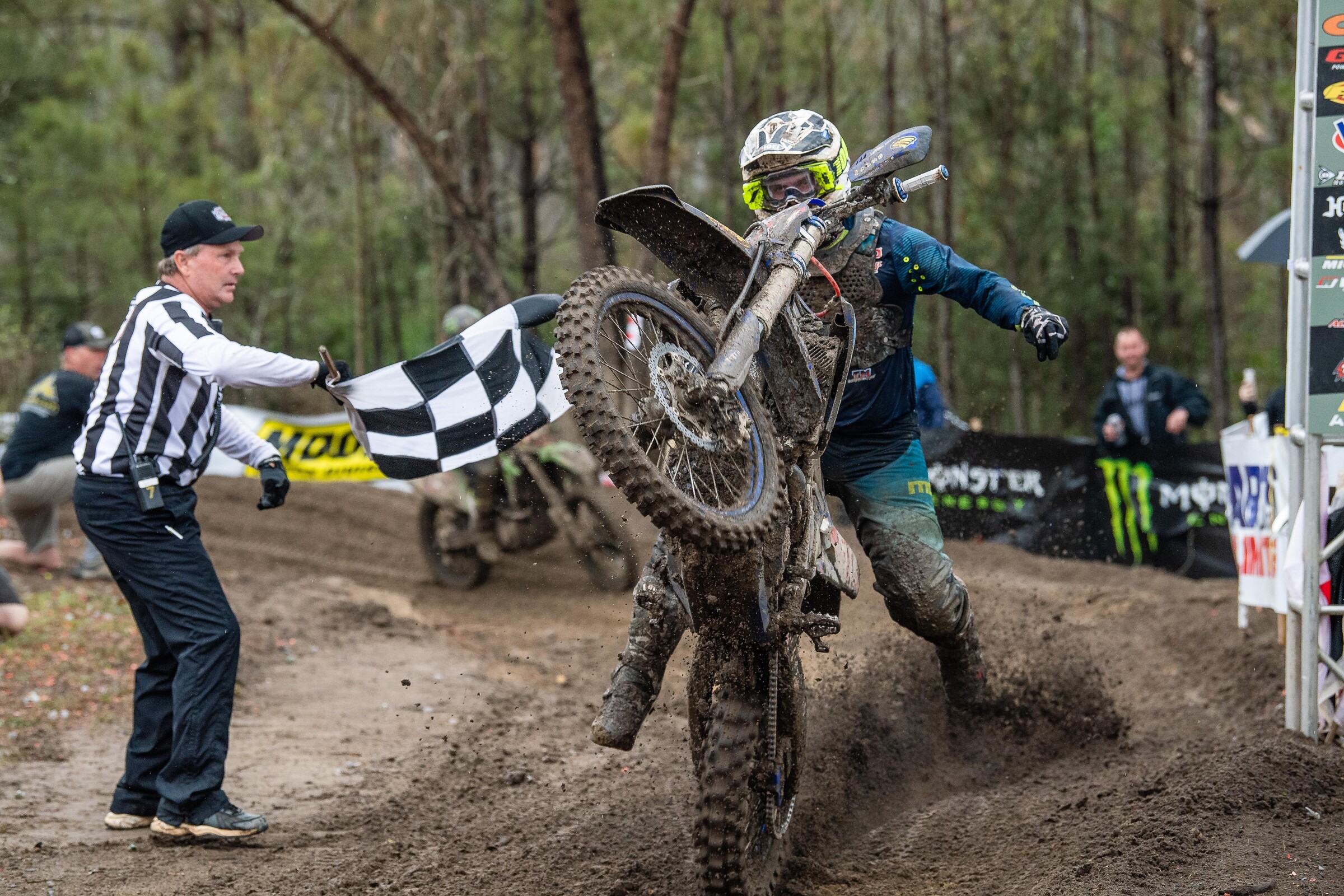 Stu made sure not to damage his rear fender this time!