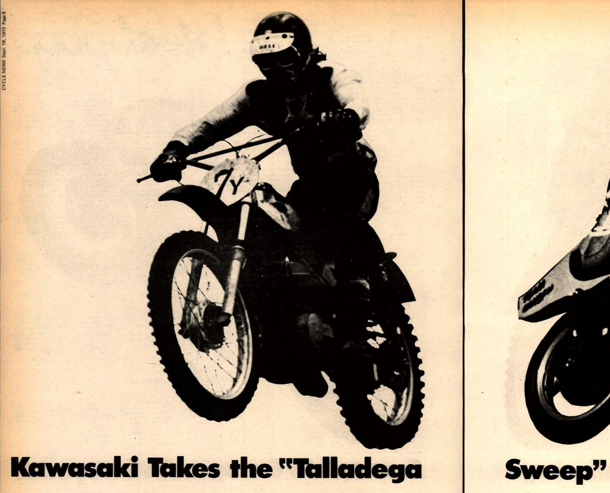 Talladega win ad for 1972.