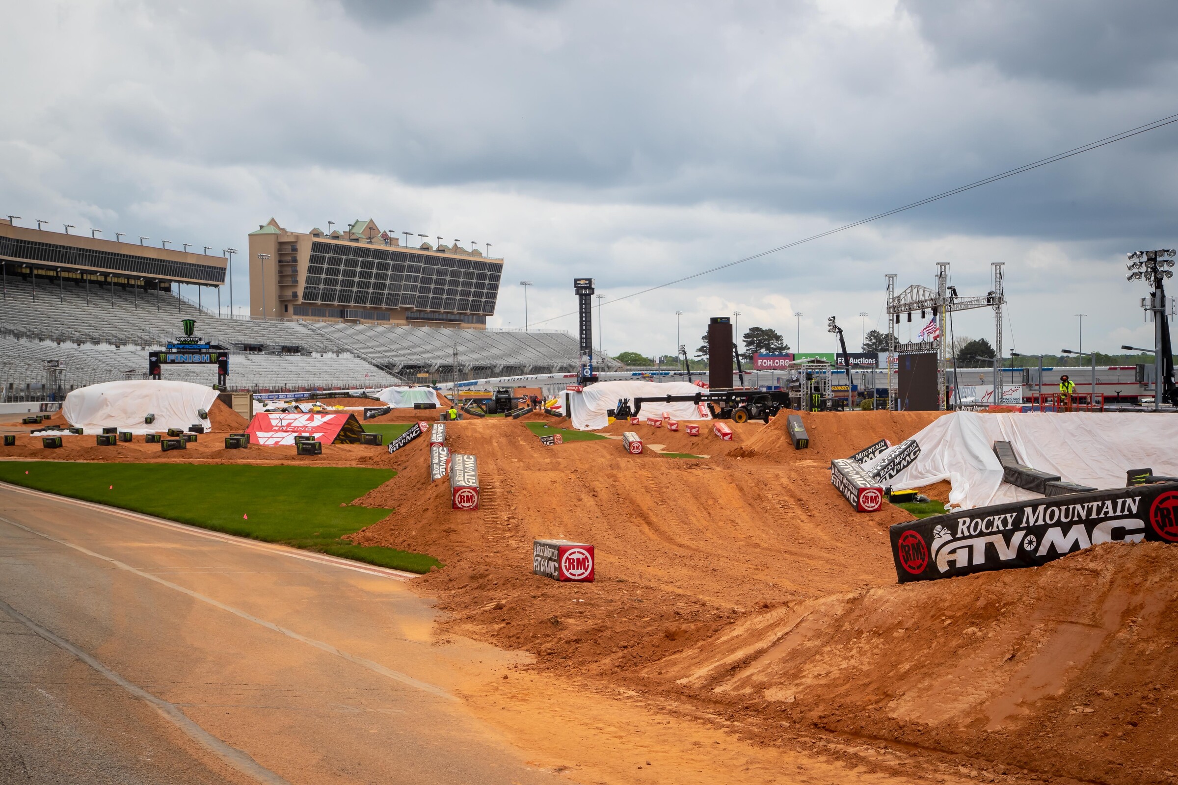 Three times the dirt and more than double the length of the average supercross track.