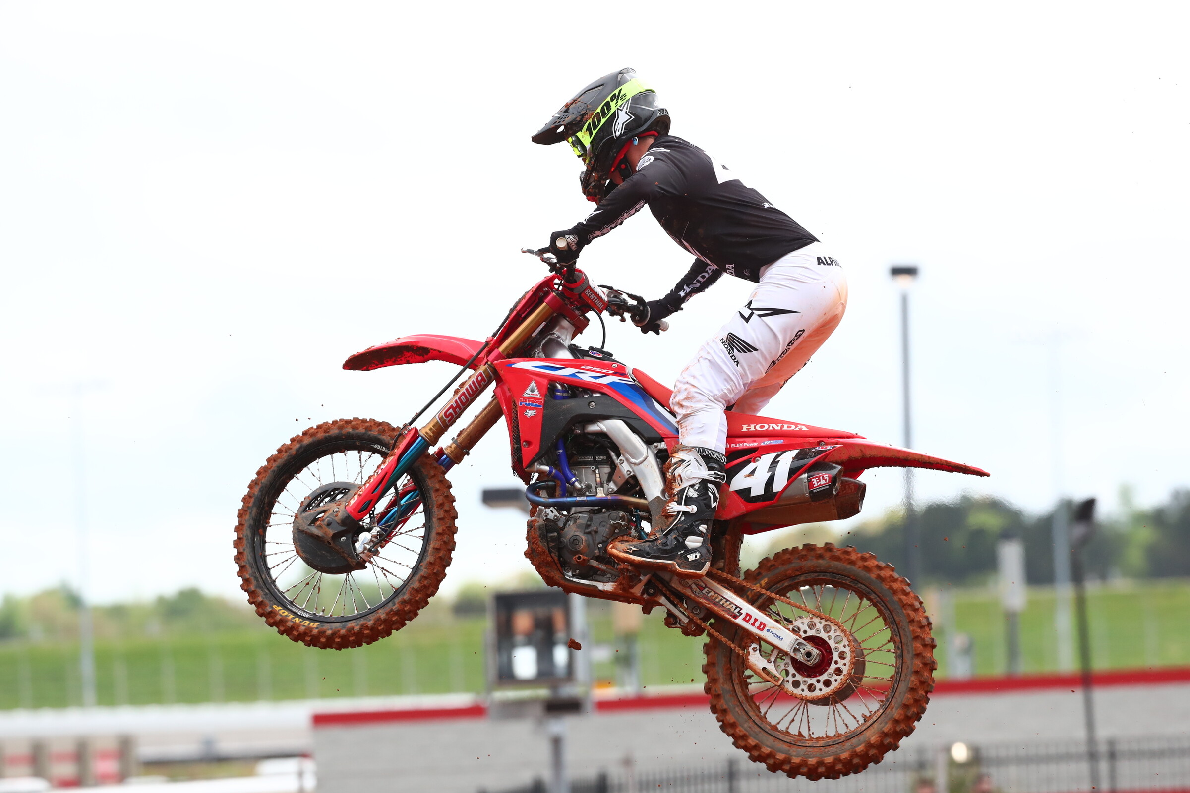 Hunter Lawrence looking good in the heat race.