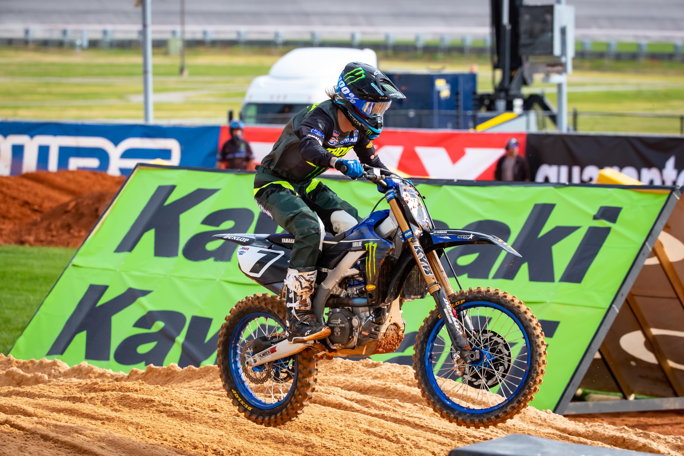 Plessinger starred for the first few laps until he fell...