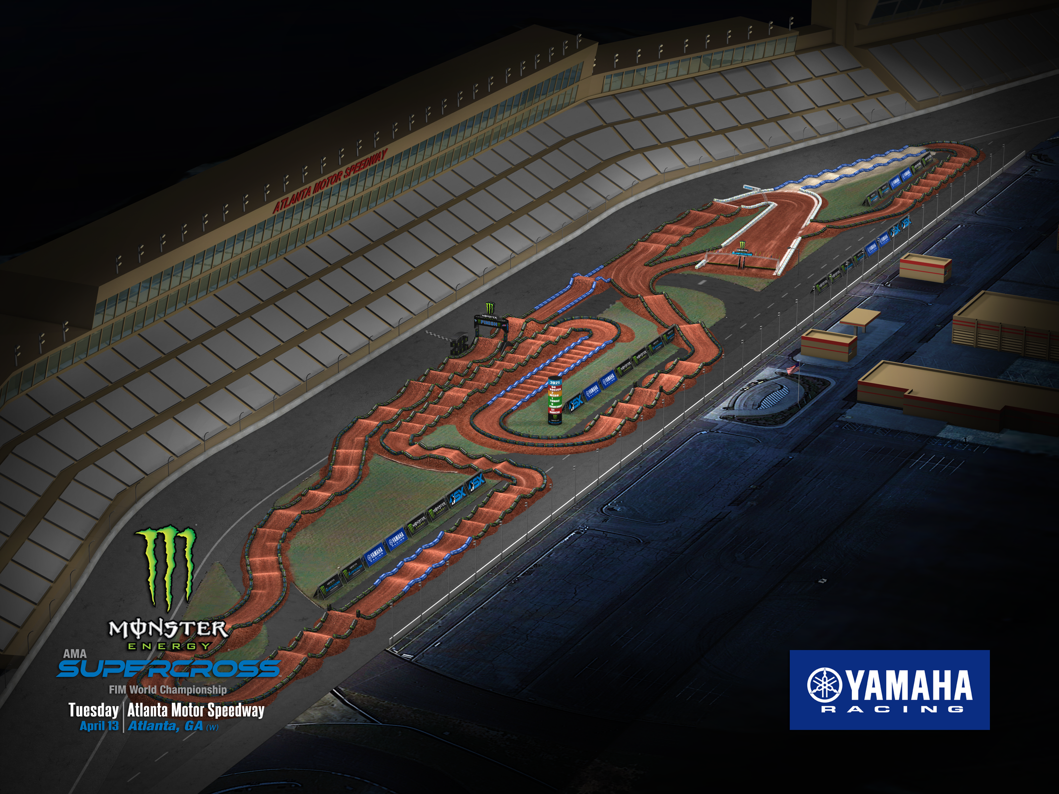 The Atlanta 2 Supercross layout.