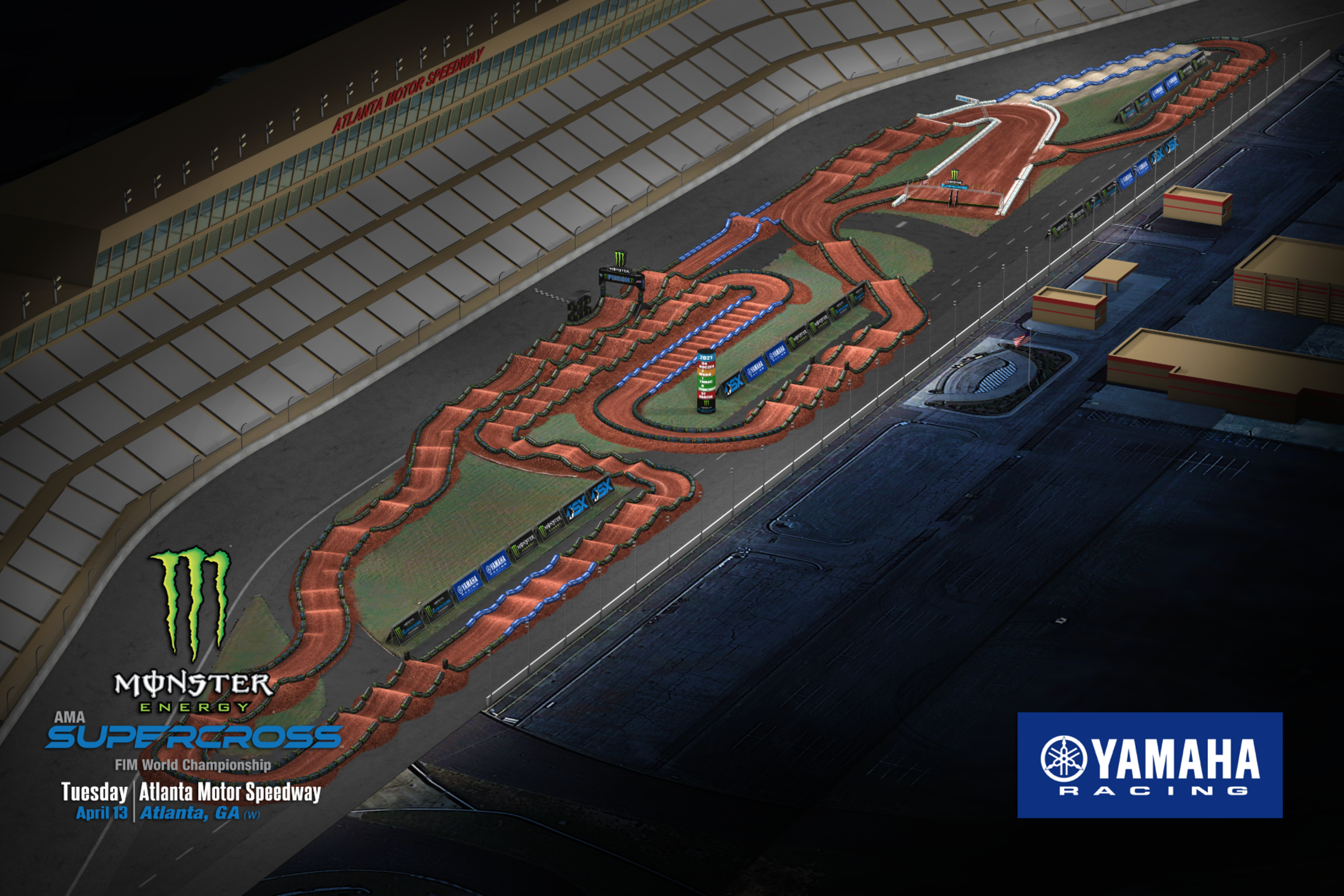 Atlanta 2 Animated Track Map