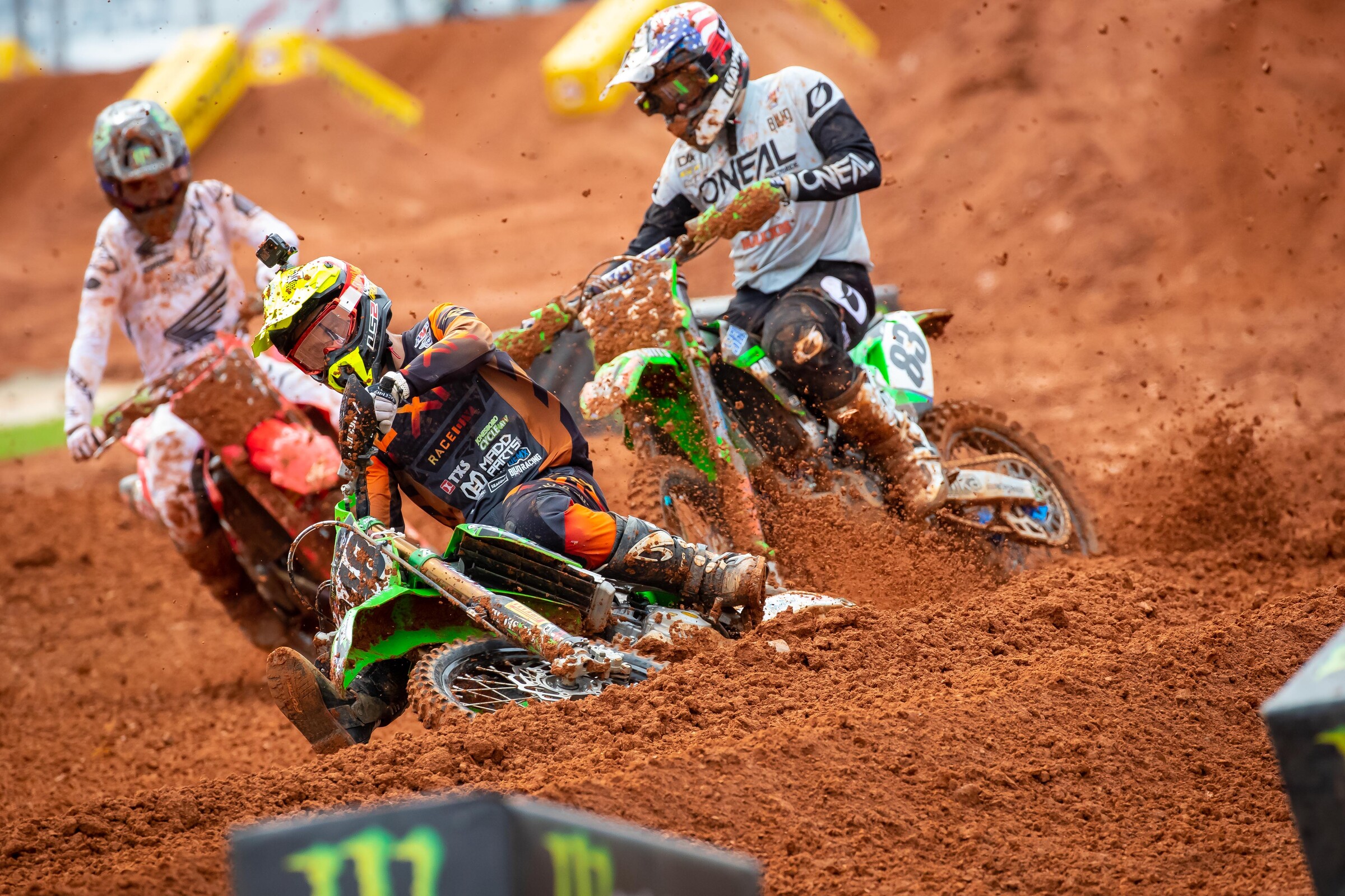 Sexton negotiating traffic.