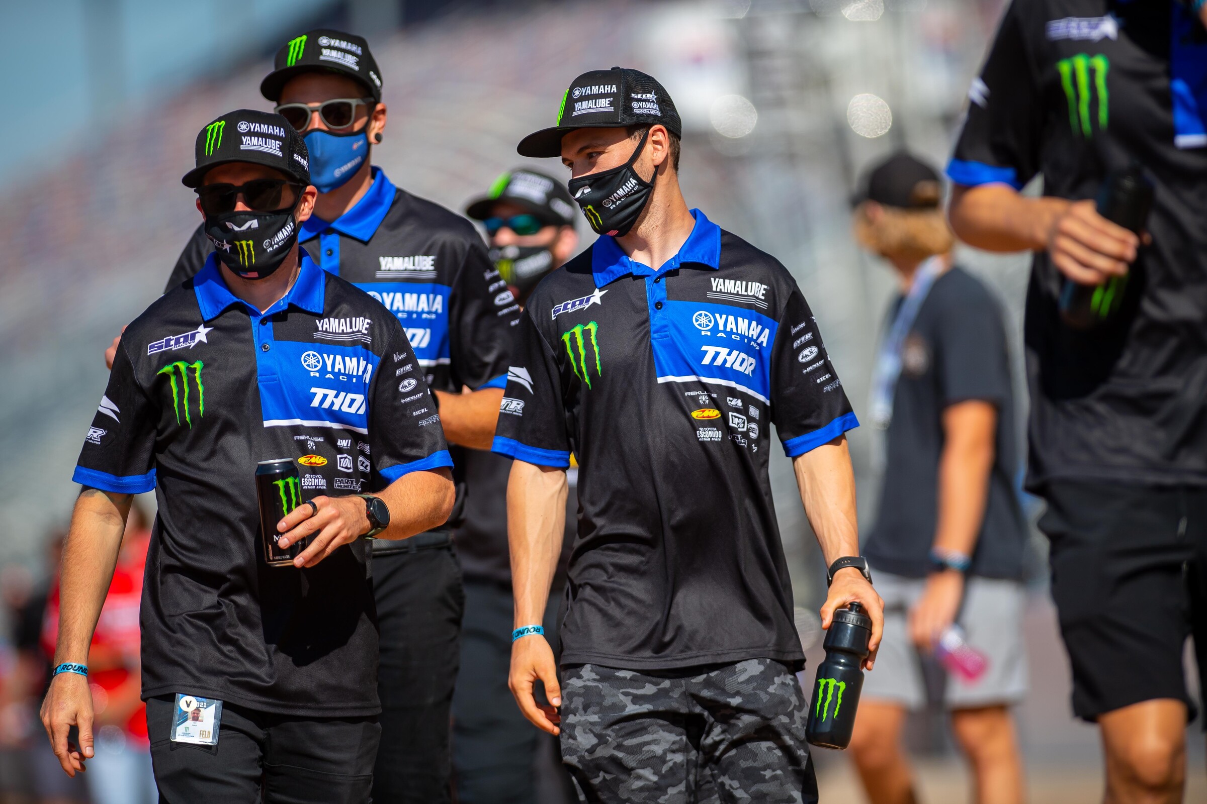 Justin Cooper and the Monster Energy/Star Yamaha Racing squad.