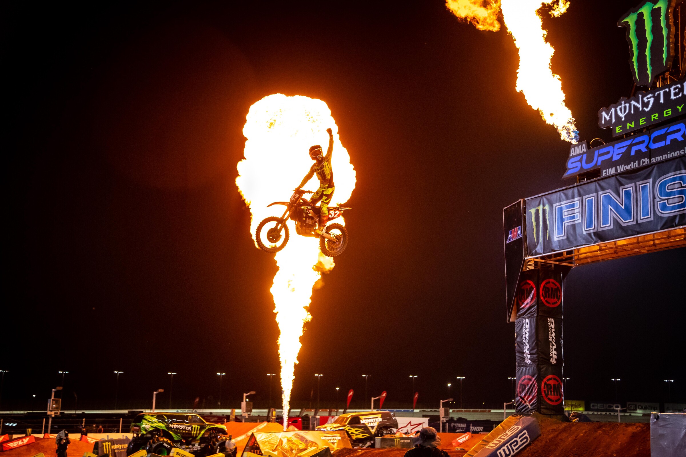 Justin Cooper claimed his third win of the 2021 250SX West season.