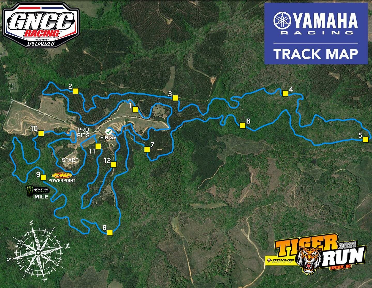 The Tiger Run GNCC 2021 layout.