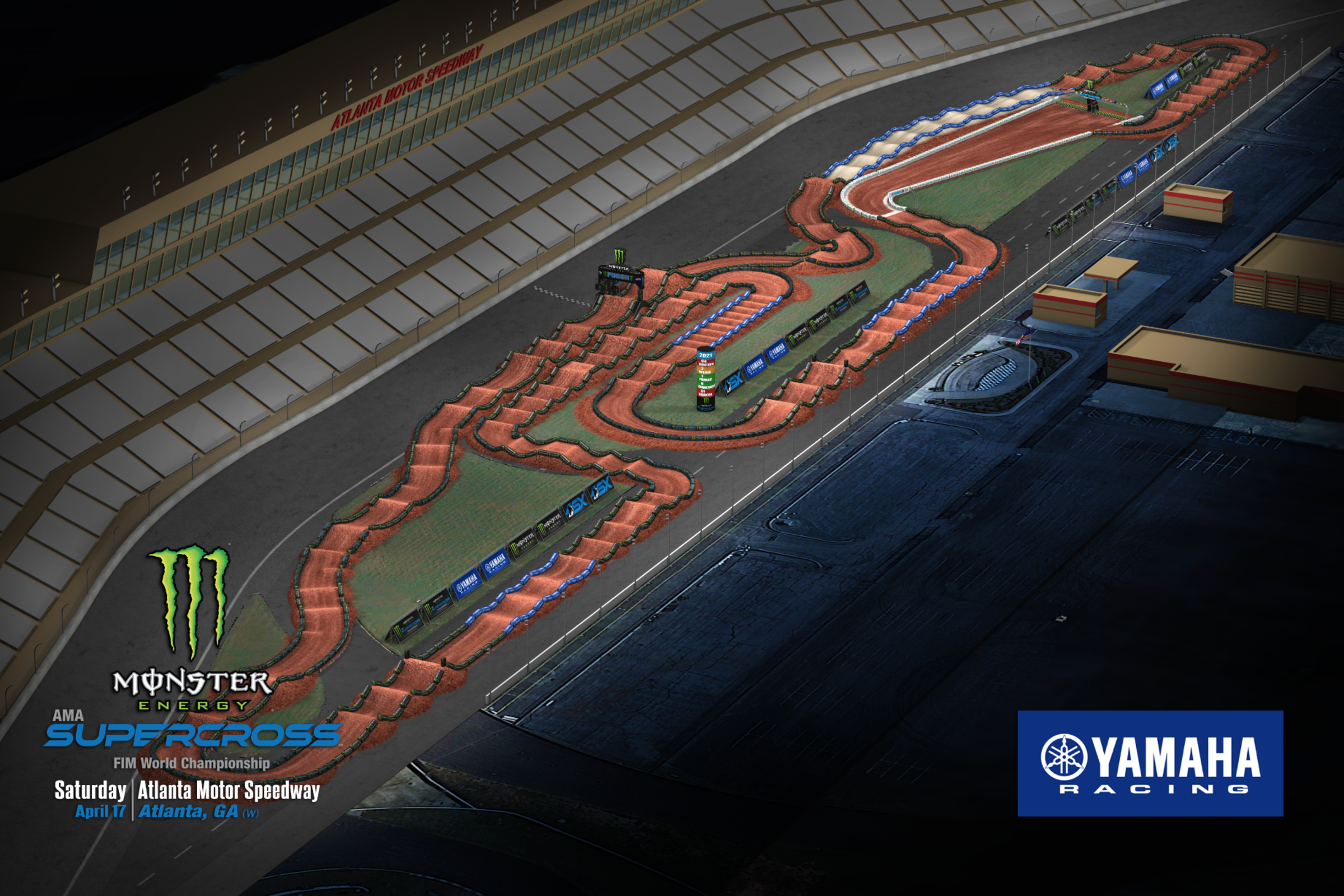 Atlanta 3 Animated Track Map