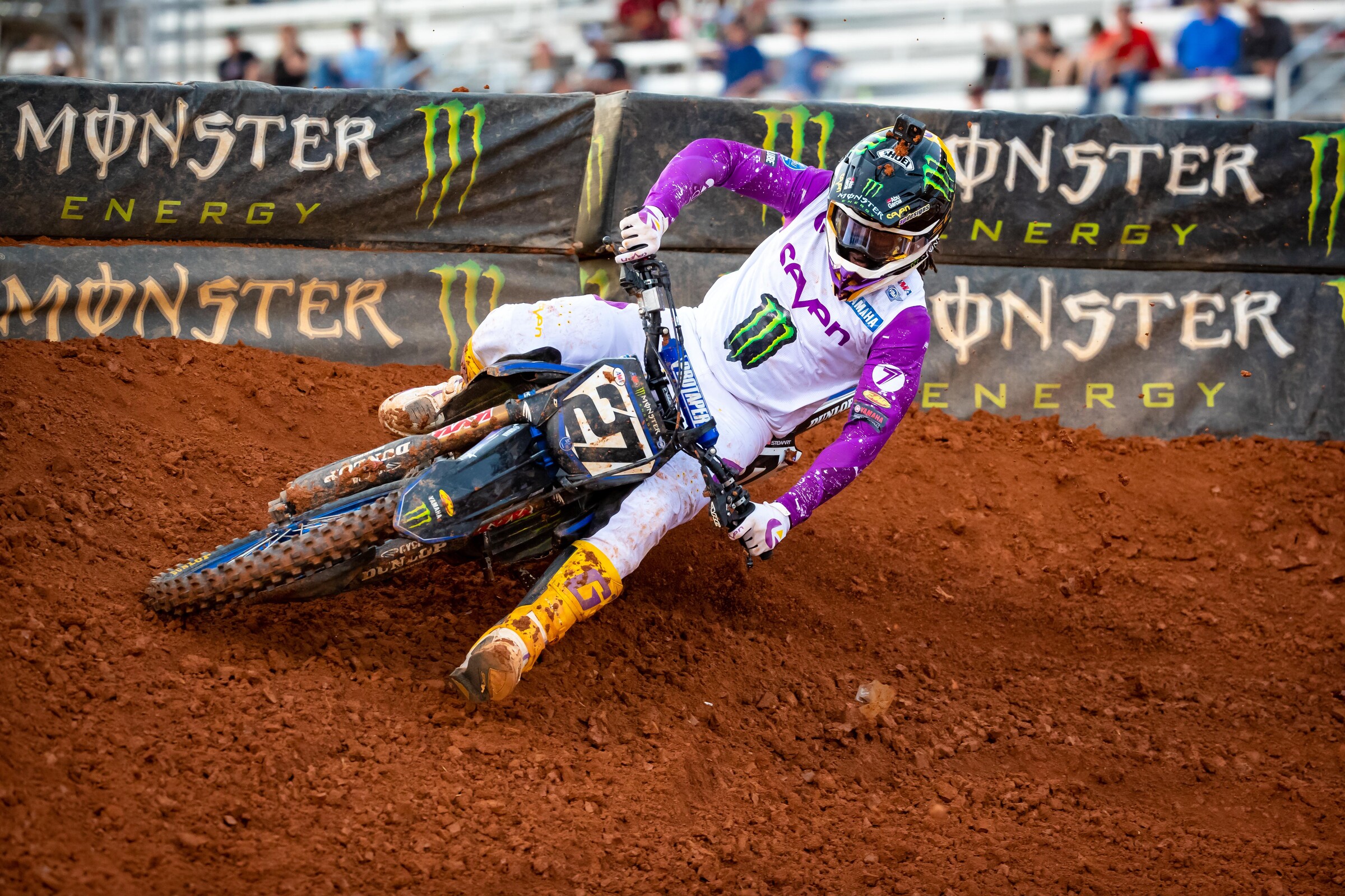 Malcolm Stewart looks to bounce back from a first turn crash that resulted in a DNF at Atlanta 2.