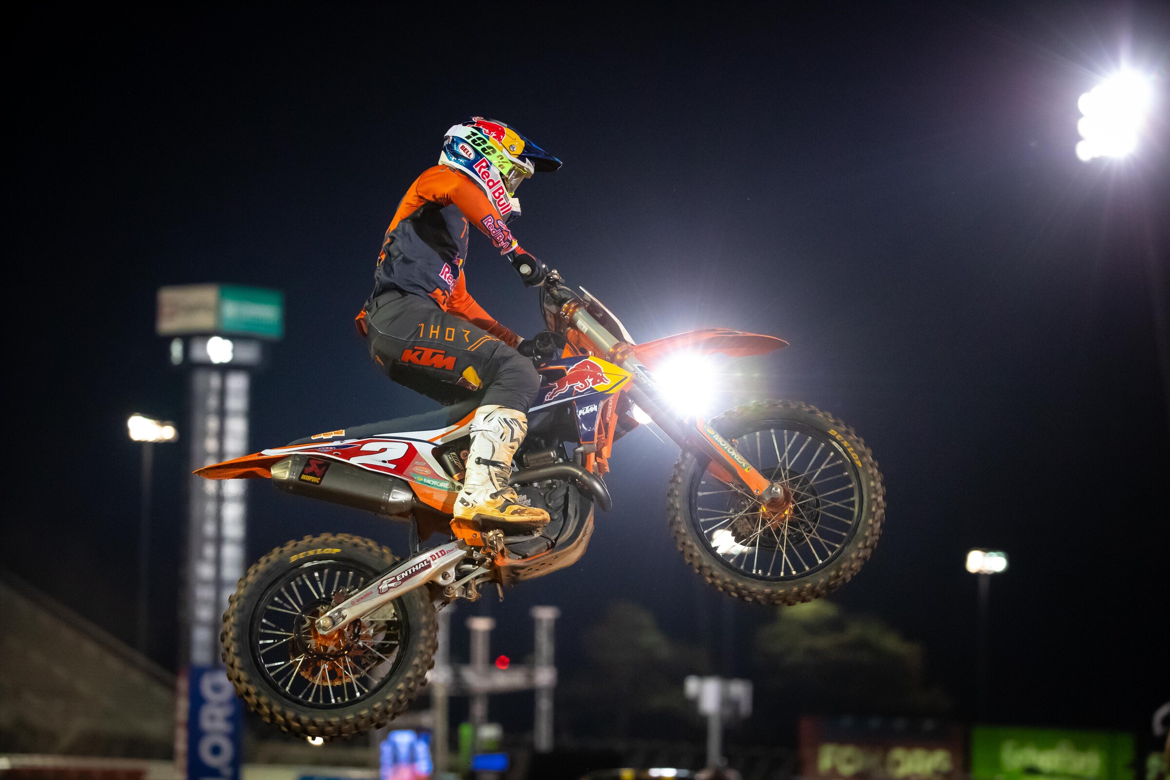 Cooper Webb bagged his seventh win of 2021. Once again his speed in practice made it look like a tough night was in the making, but he fixed it when it counted.