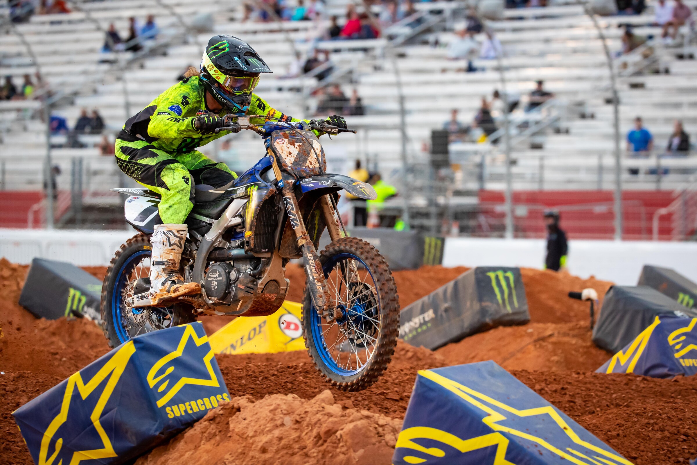 Aaron Plessinger led briefly, but ultimately ended up fourth. He was in the fight with Webb and Tomac the whole way.