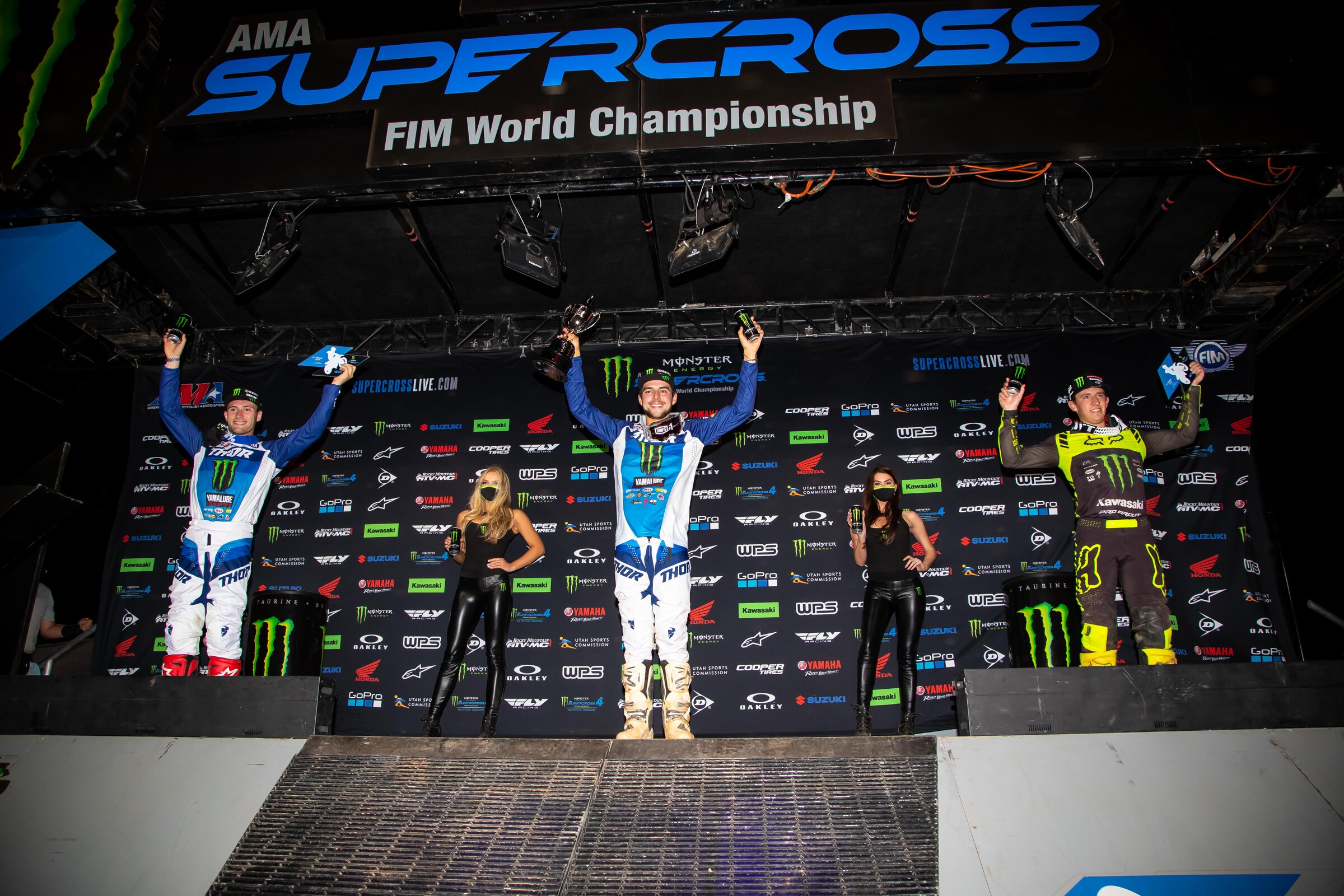 The 250SX class podium from Atlanta 3.