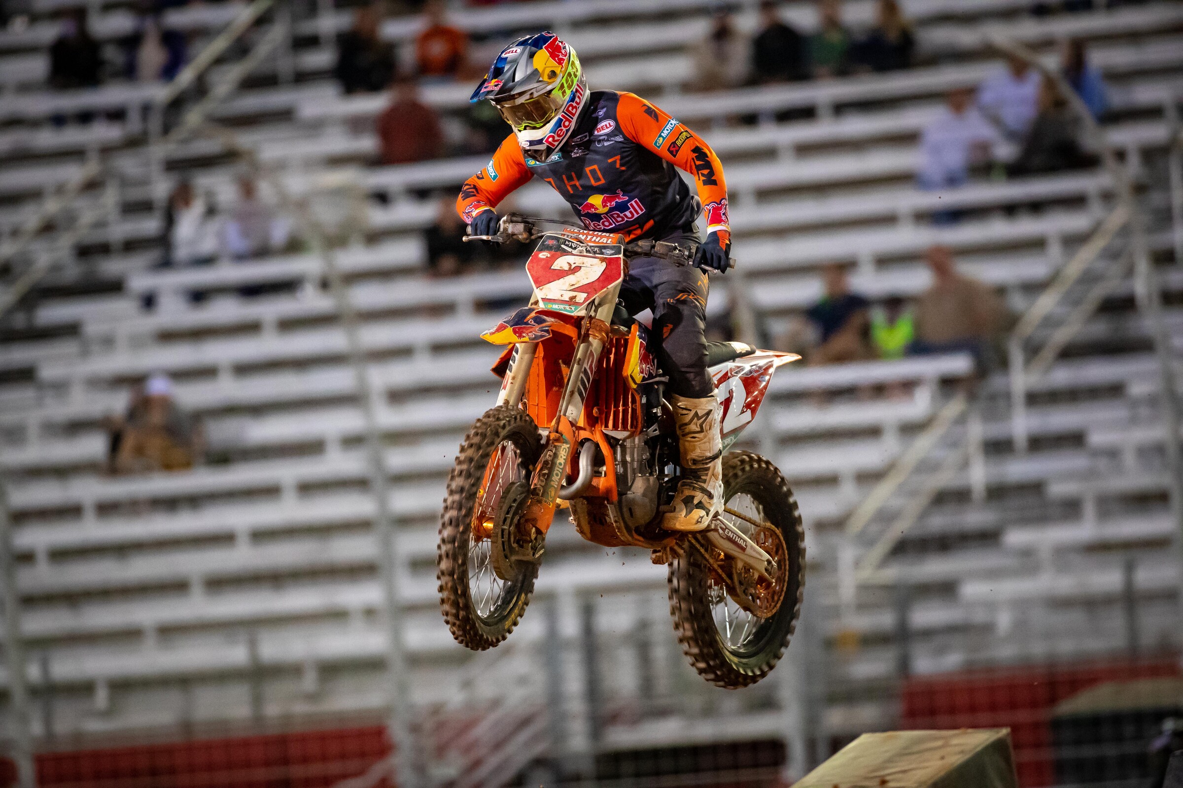 Webb qualified seventh overall at the Atlanta 3 Supercross but he finished second in his heat and then pulled off a come-from-behind win in the main event.
