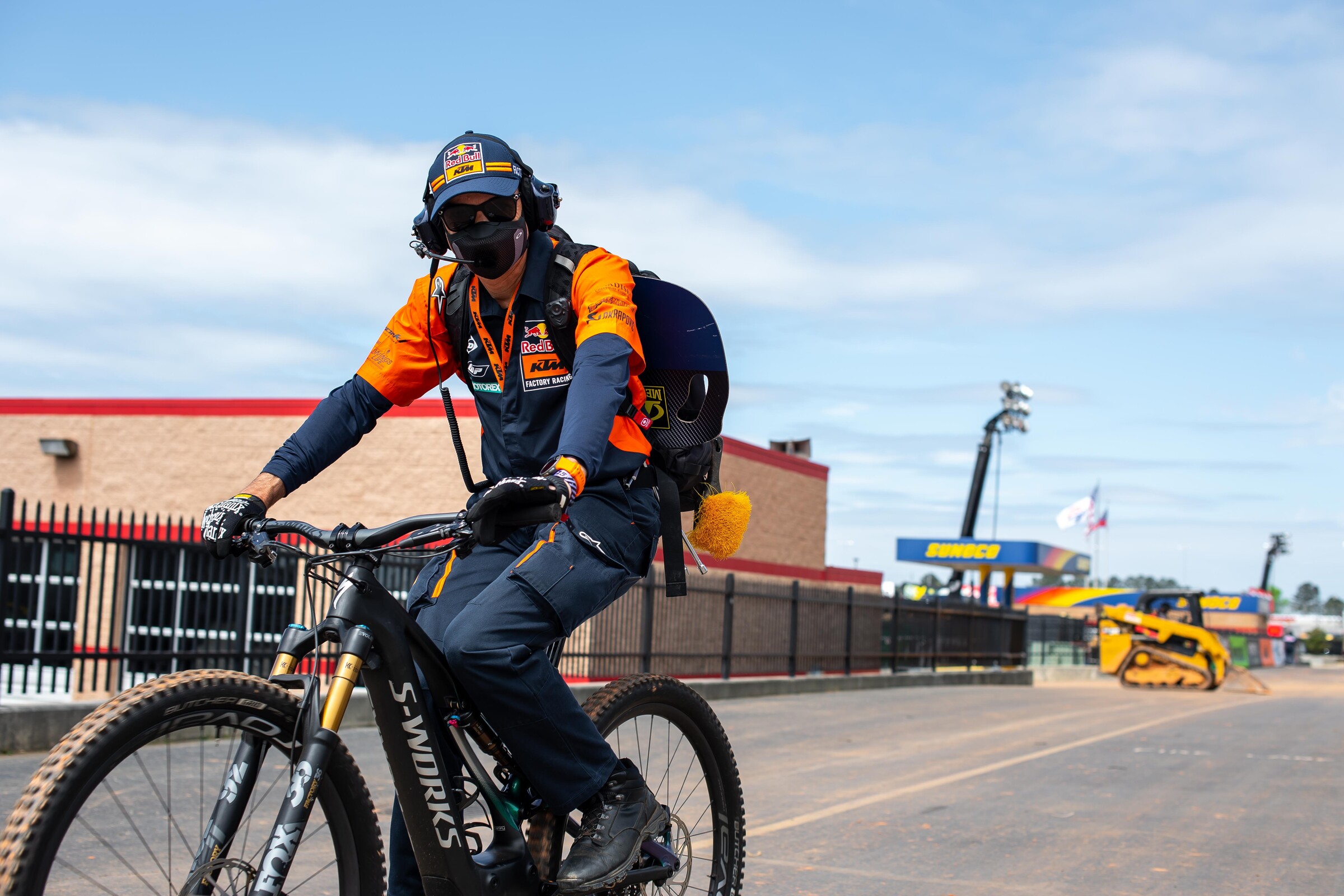 Carlos Rivera takes a joyride.