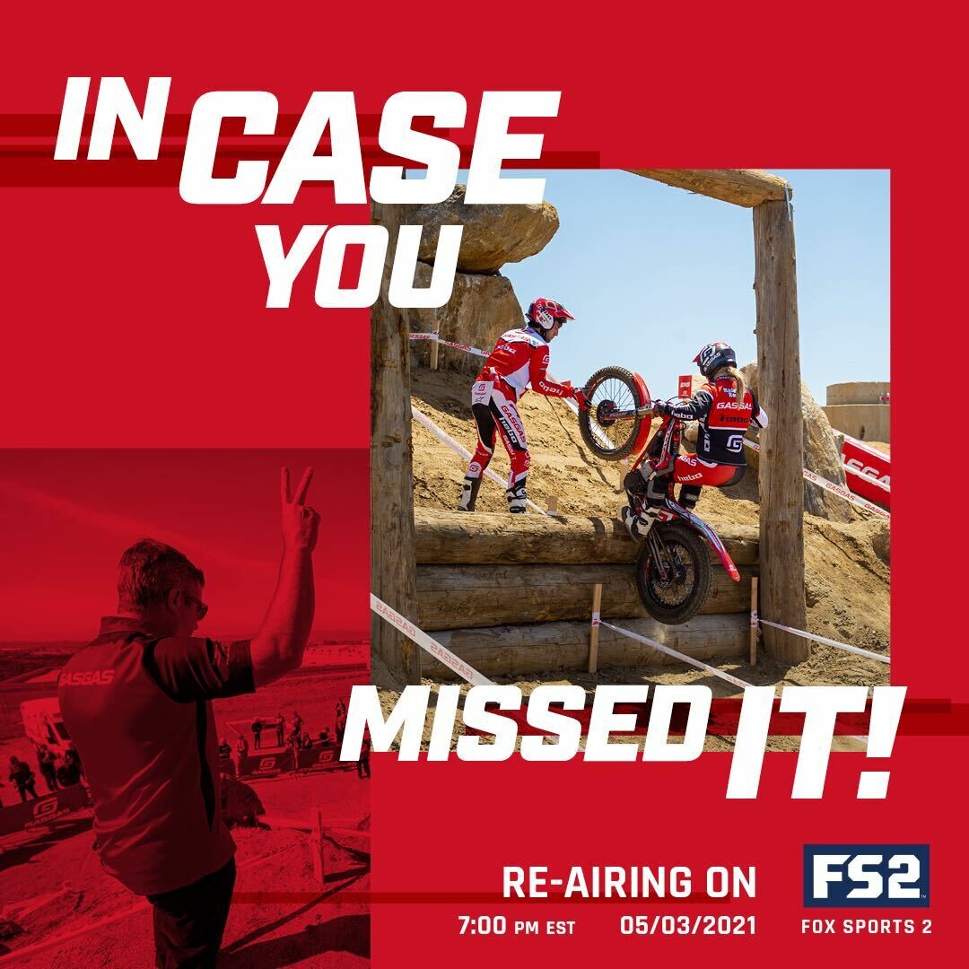 The California Trial Invitational TV broadcast re-air on Sunday on FS2.