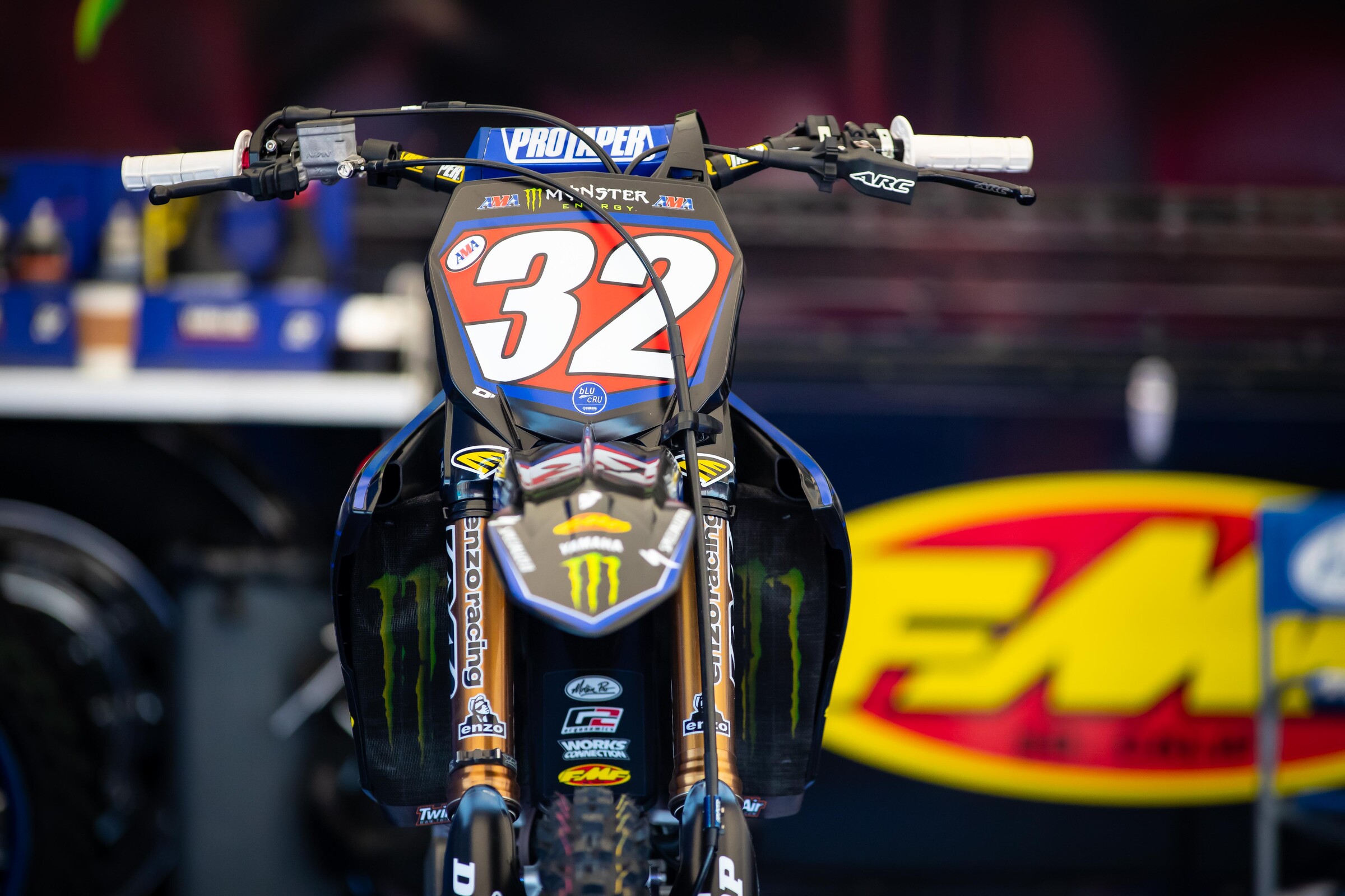 Justin Cooper's Monster Energy/Star Yamaha Racing YZ250F.