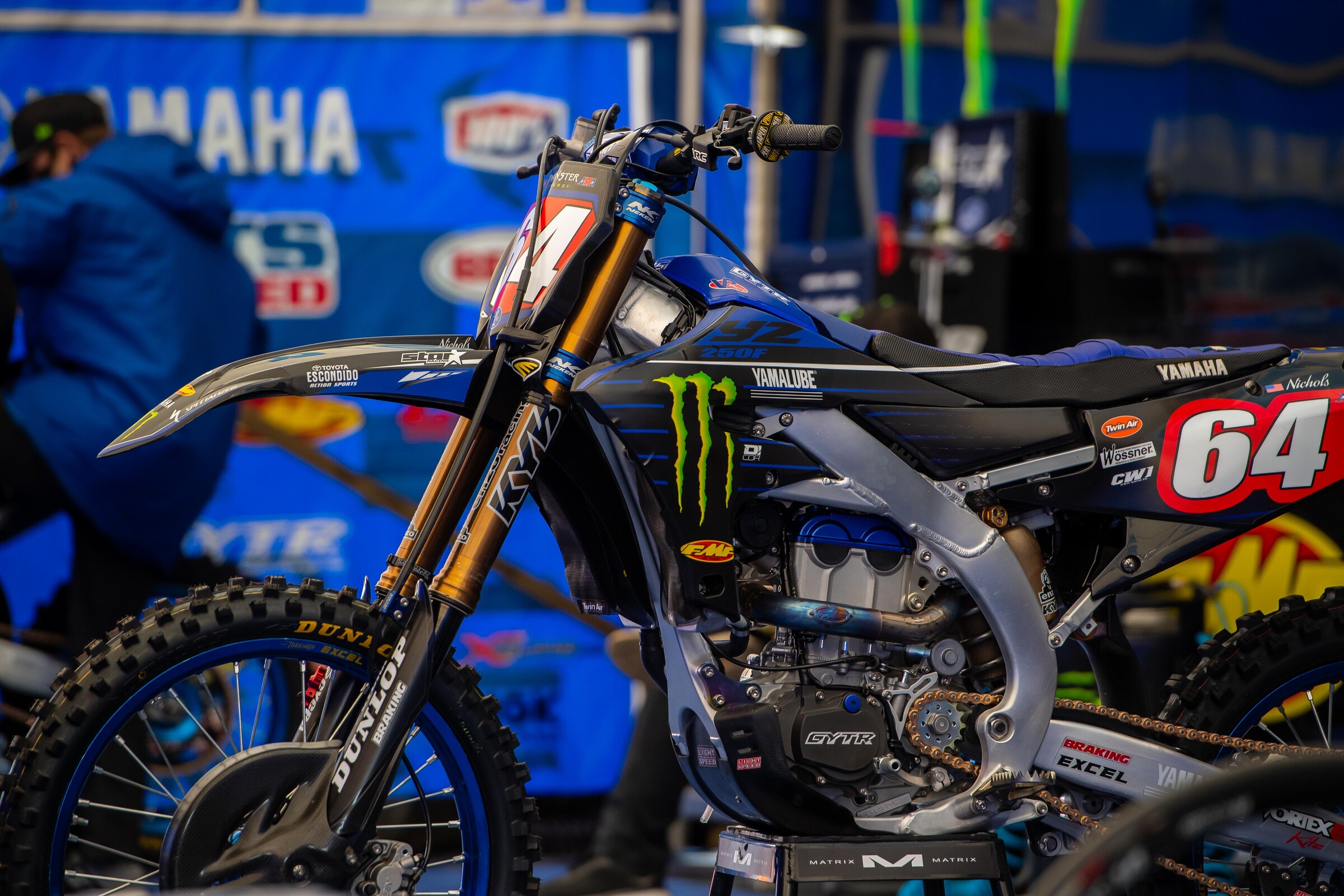 Colt Nichols' Monster Energy/Star Yamaha Racing YZ250F.