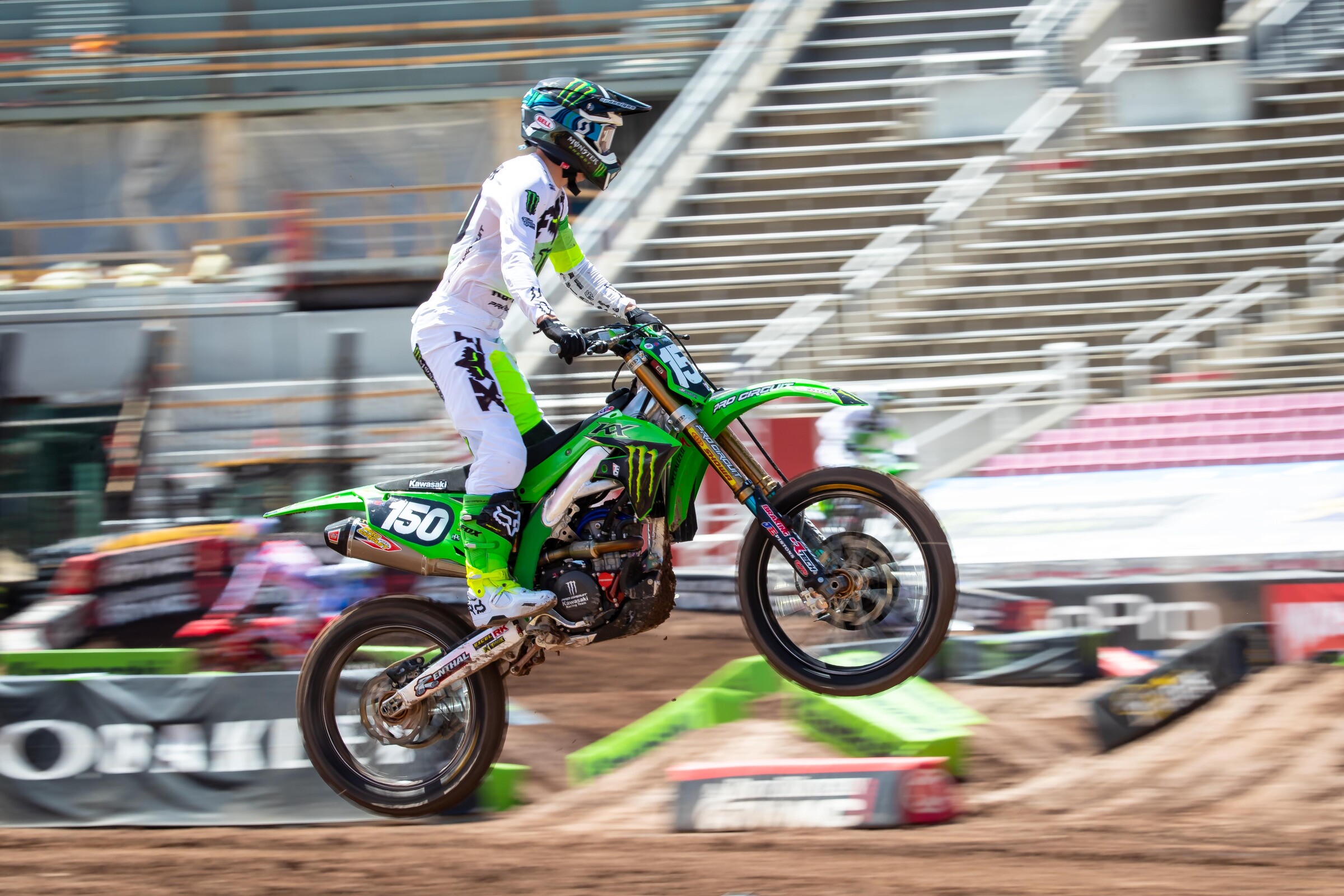 Seth Hammaker looked great and was one of the first riders to figure out a double, triple, triple combo in one of the rhythm lanes.