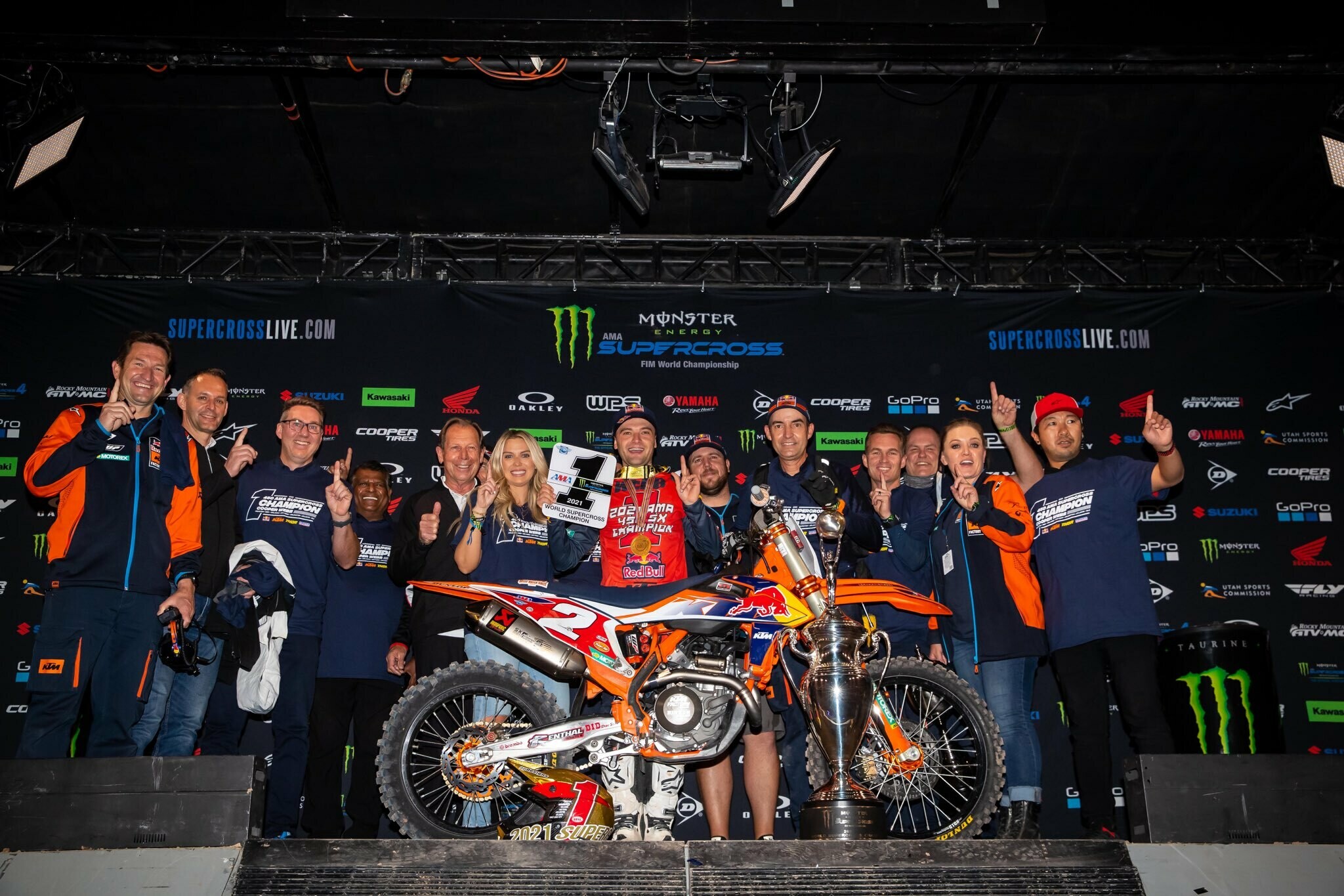 This marks the second 450SX Championship for Cooper Webb and the Red Bull KTM team.