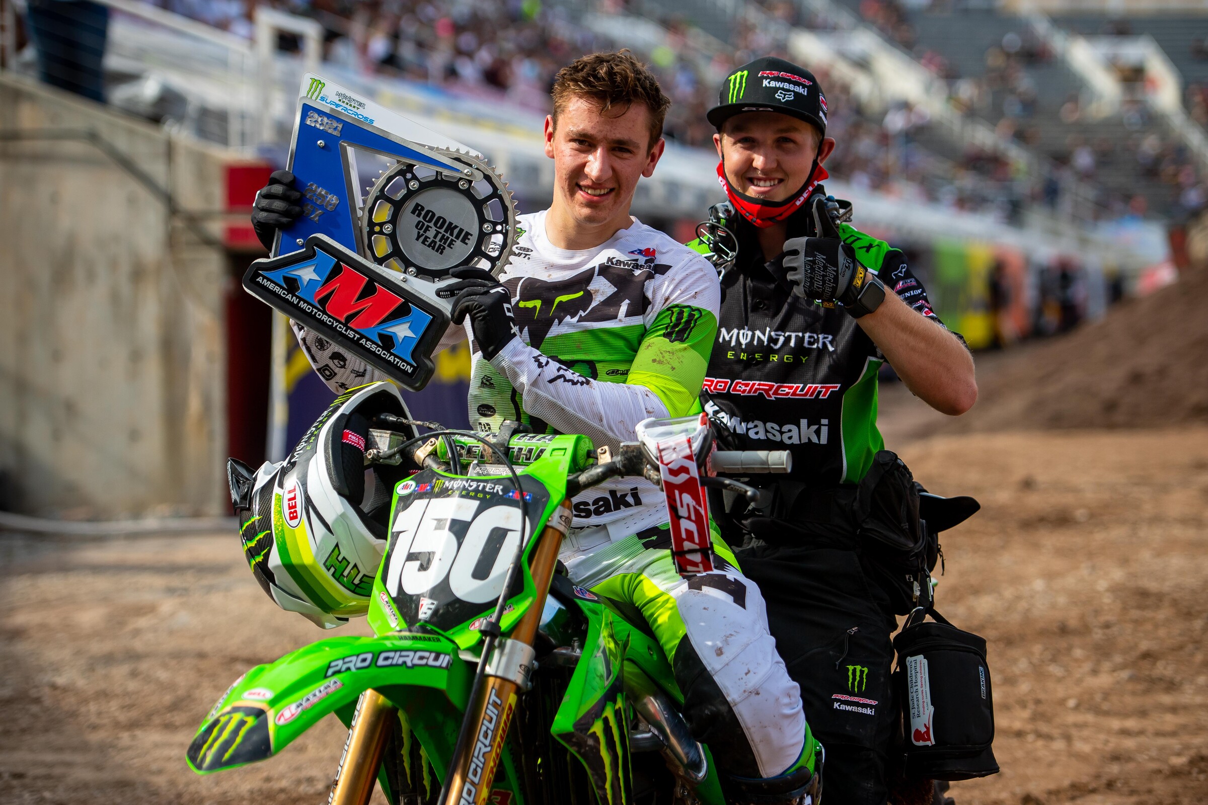 Seth Hammaker earned 250SX Rookie of the Year honors.