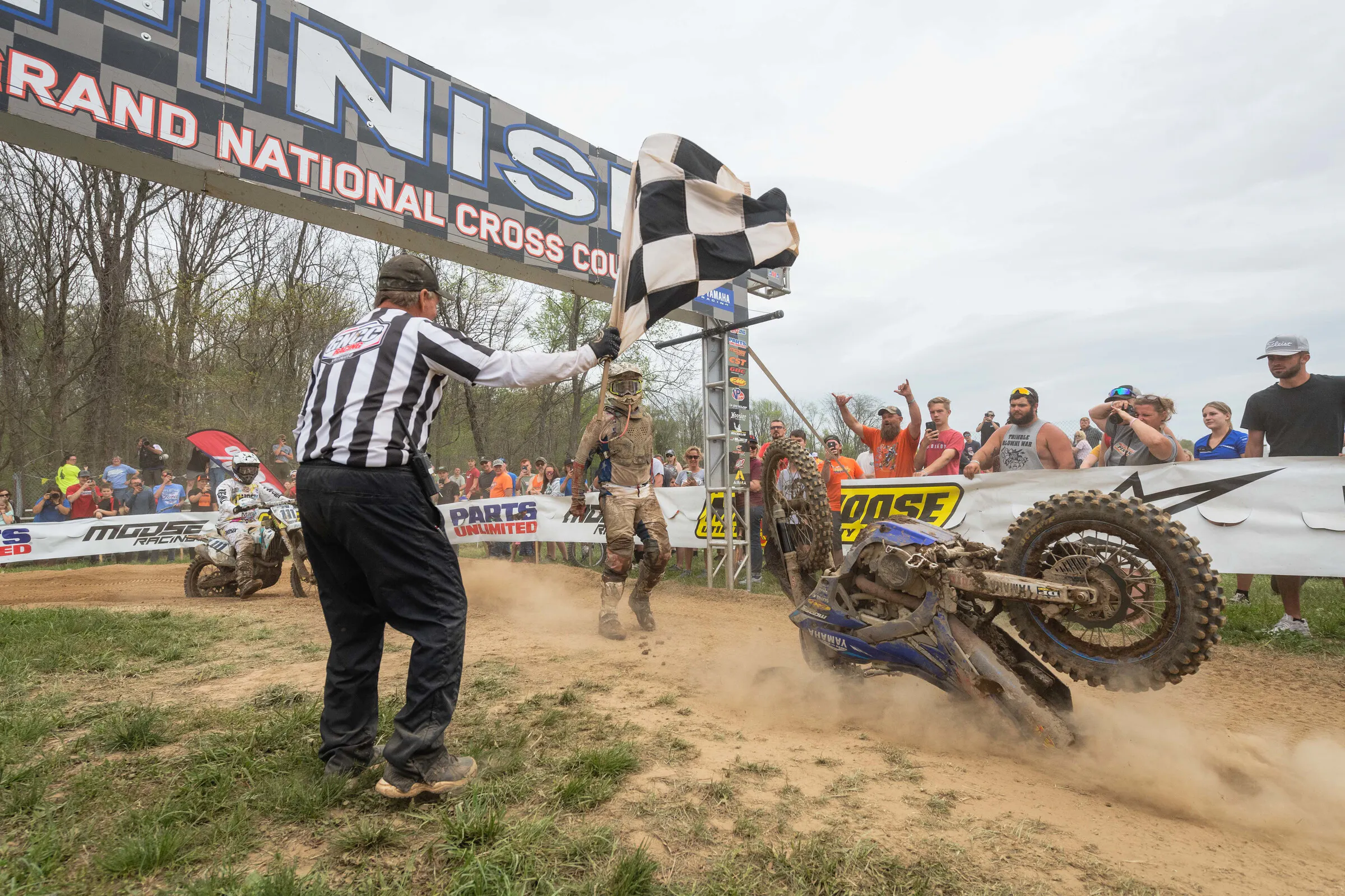 Another Steward Baylor win means another loop out/ghost ride at the finish line.