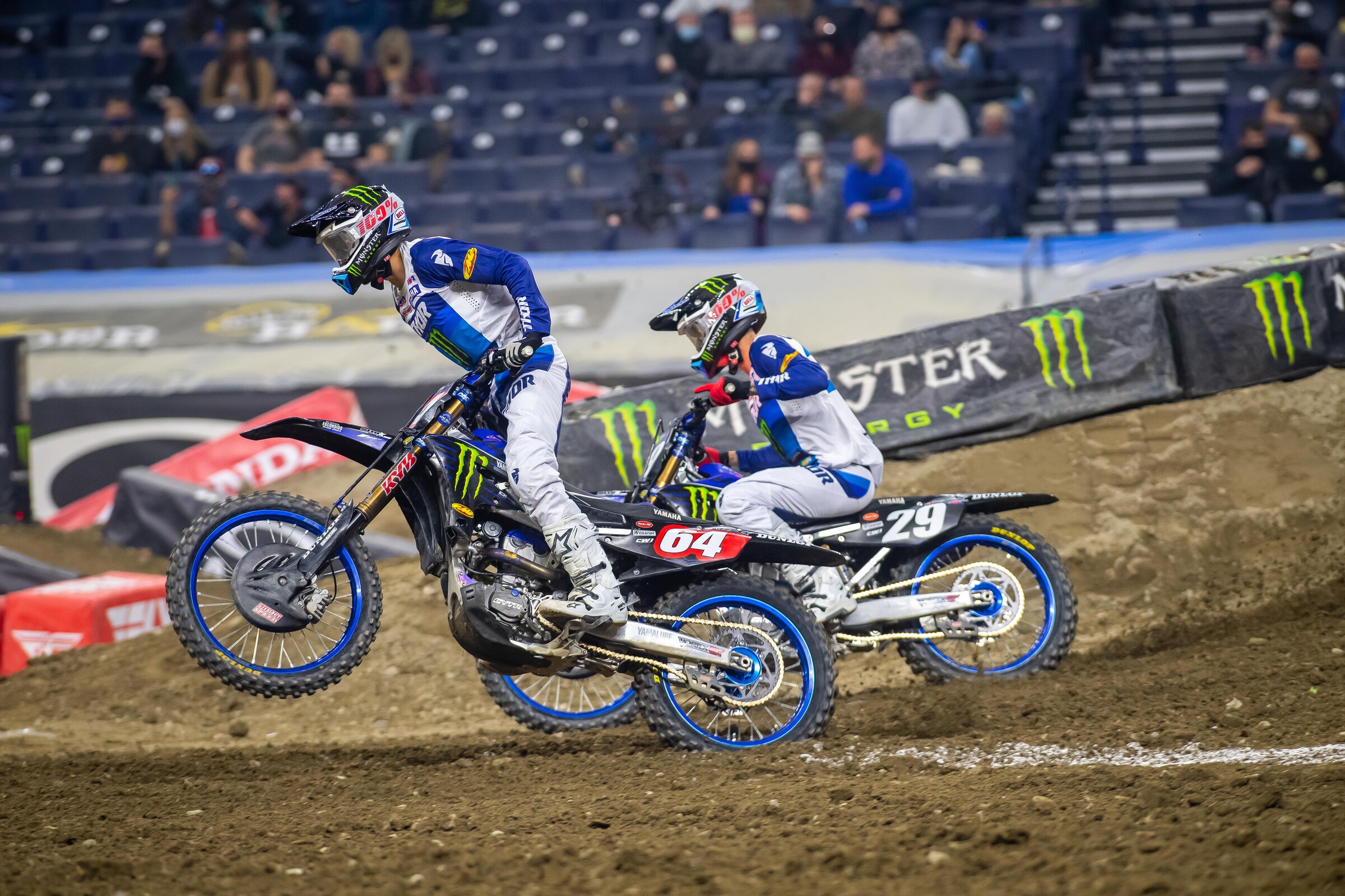 Nichols and Craig at the Indianapolis 3 Supercross in February.
