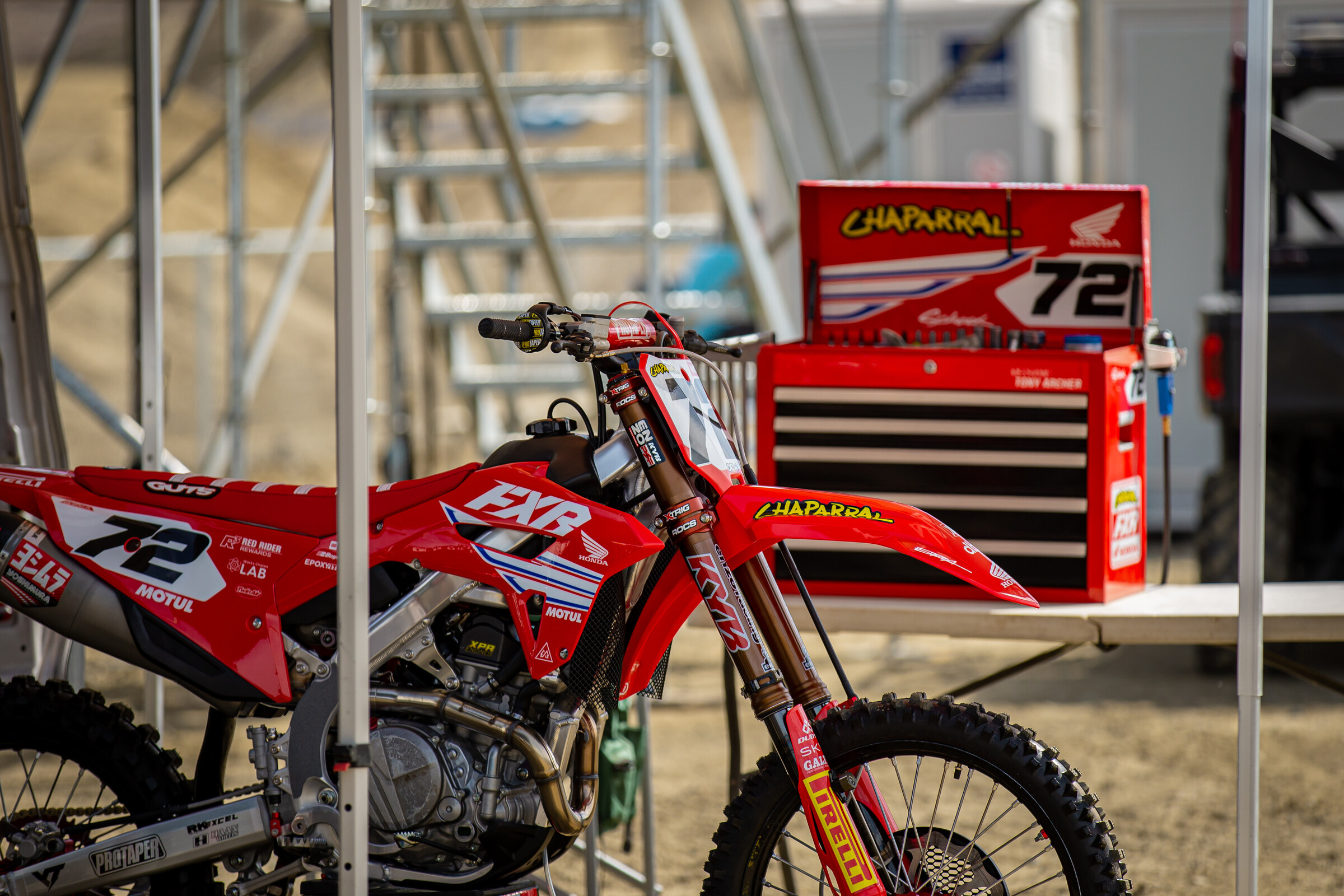 Coty Schock's FXR/Chaparral Honda CRF450R.