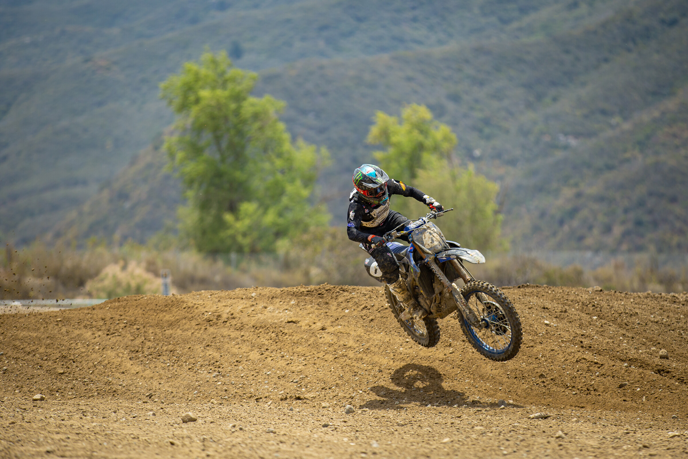 Jeremy Martin riding during press day at the Fox Raceway 1 National.