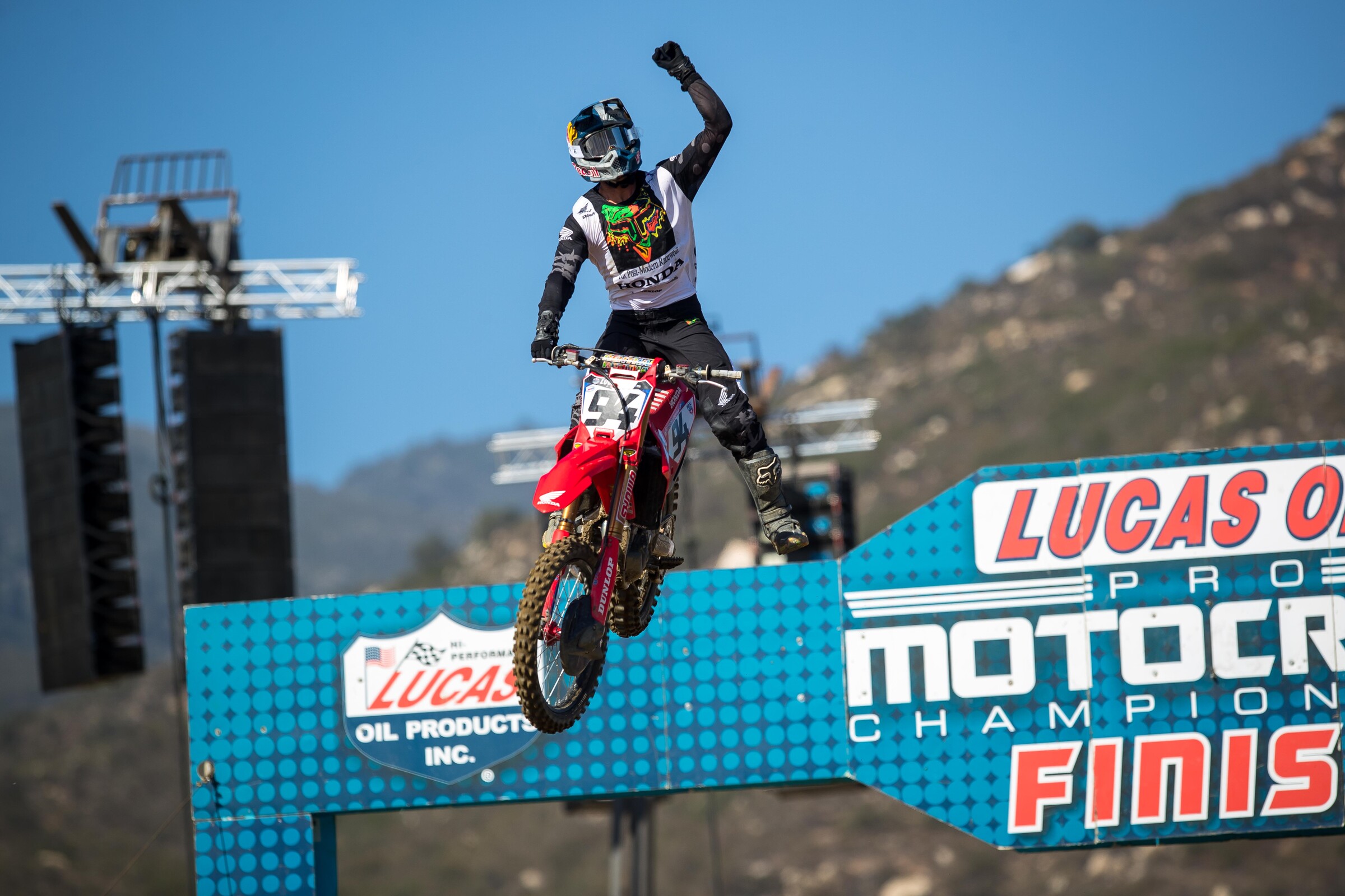 Roczen taking the moto two win.