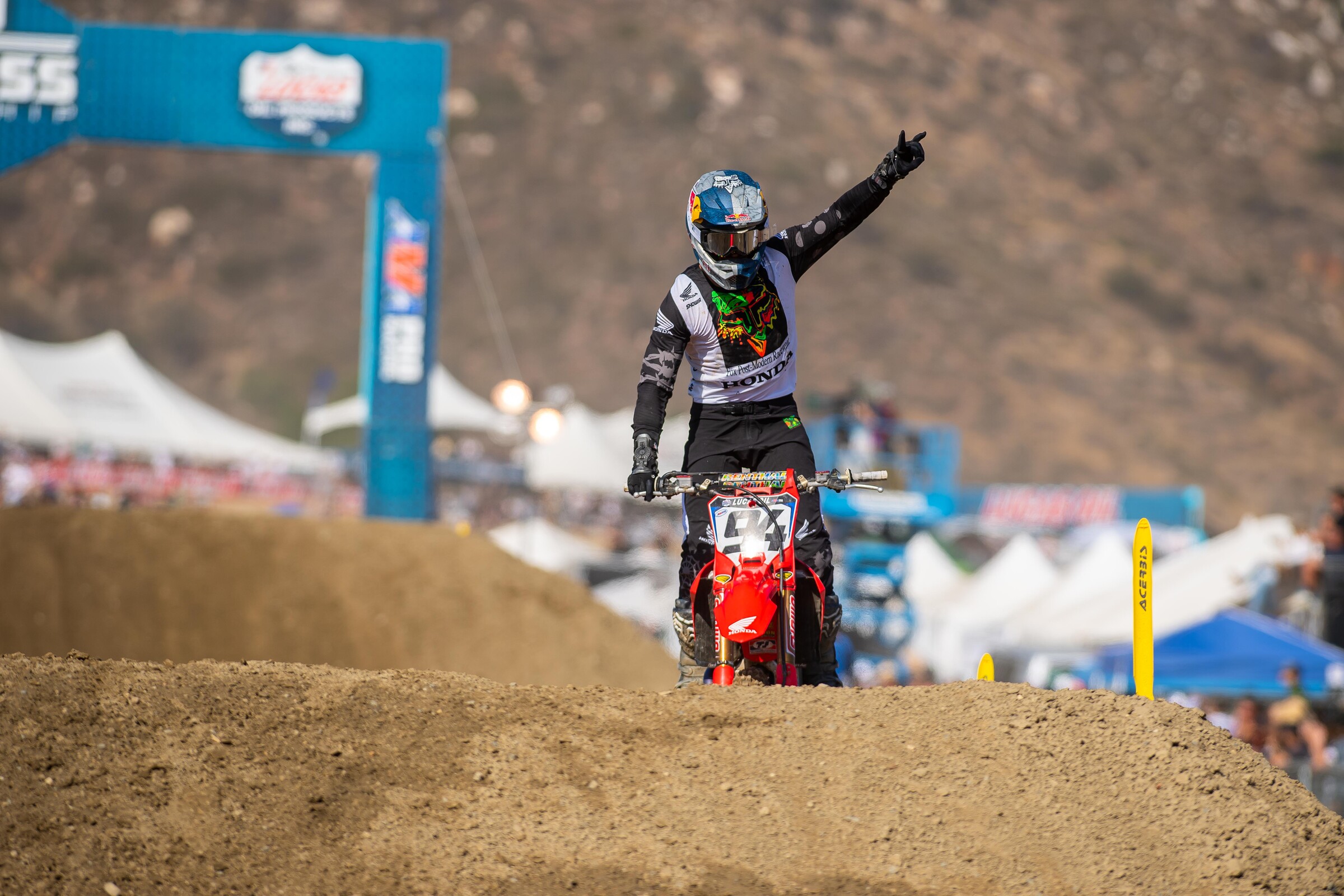 Roczen after winning the second moto.