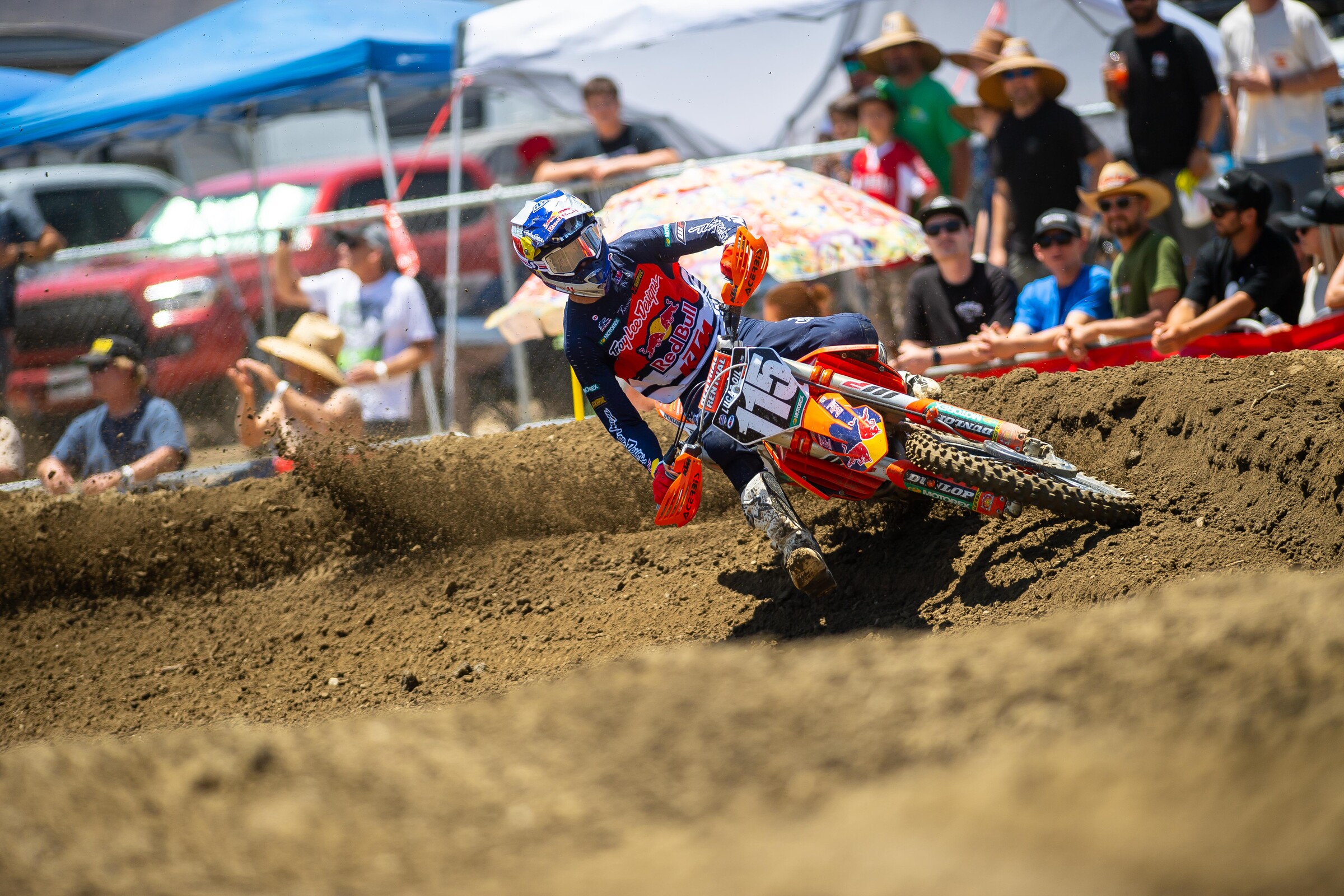 Vohland got off to a fast start in his AMA Motocross debut as he grabbed the holeshot and led the first eight laps of the race.