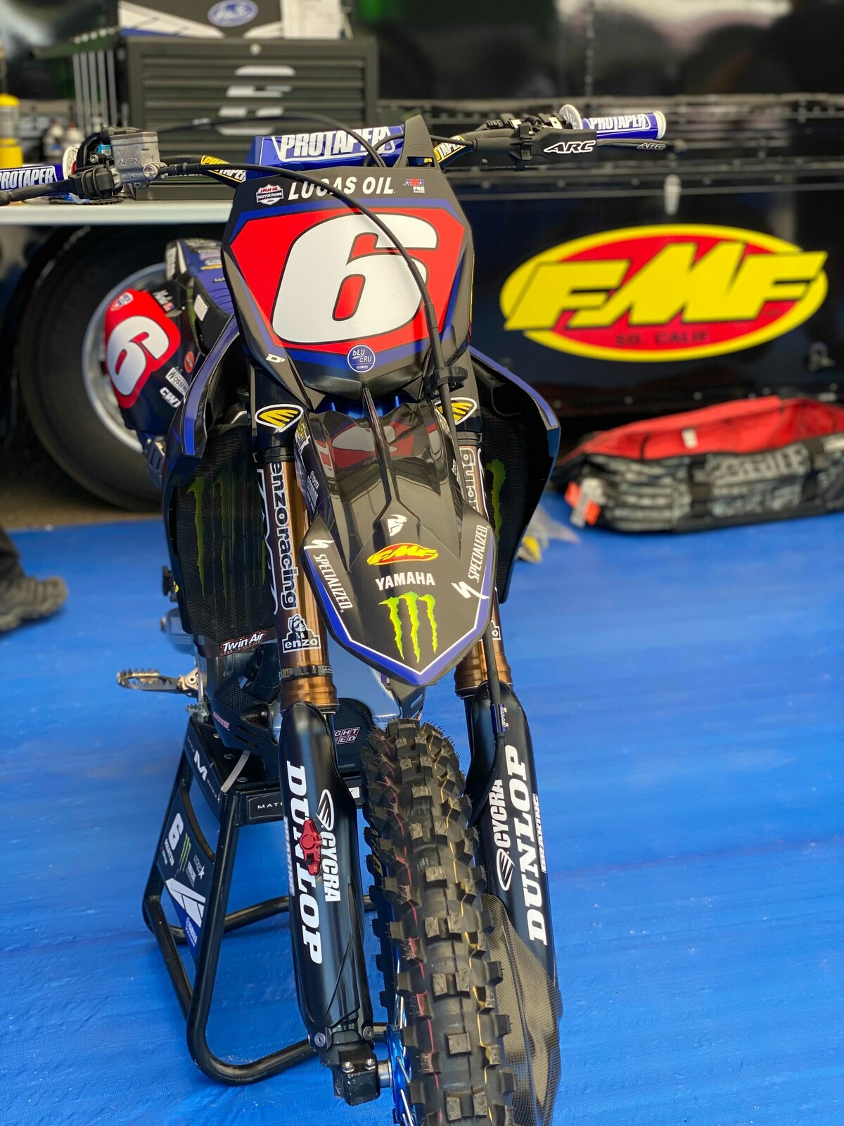 Jeremy Martin's Monster Energy/Star Racing Yamaha YZ250F is ready for round two.