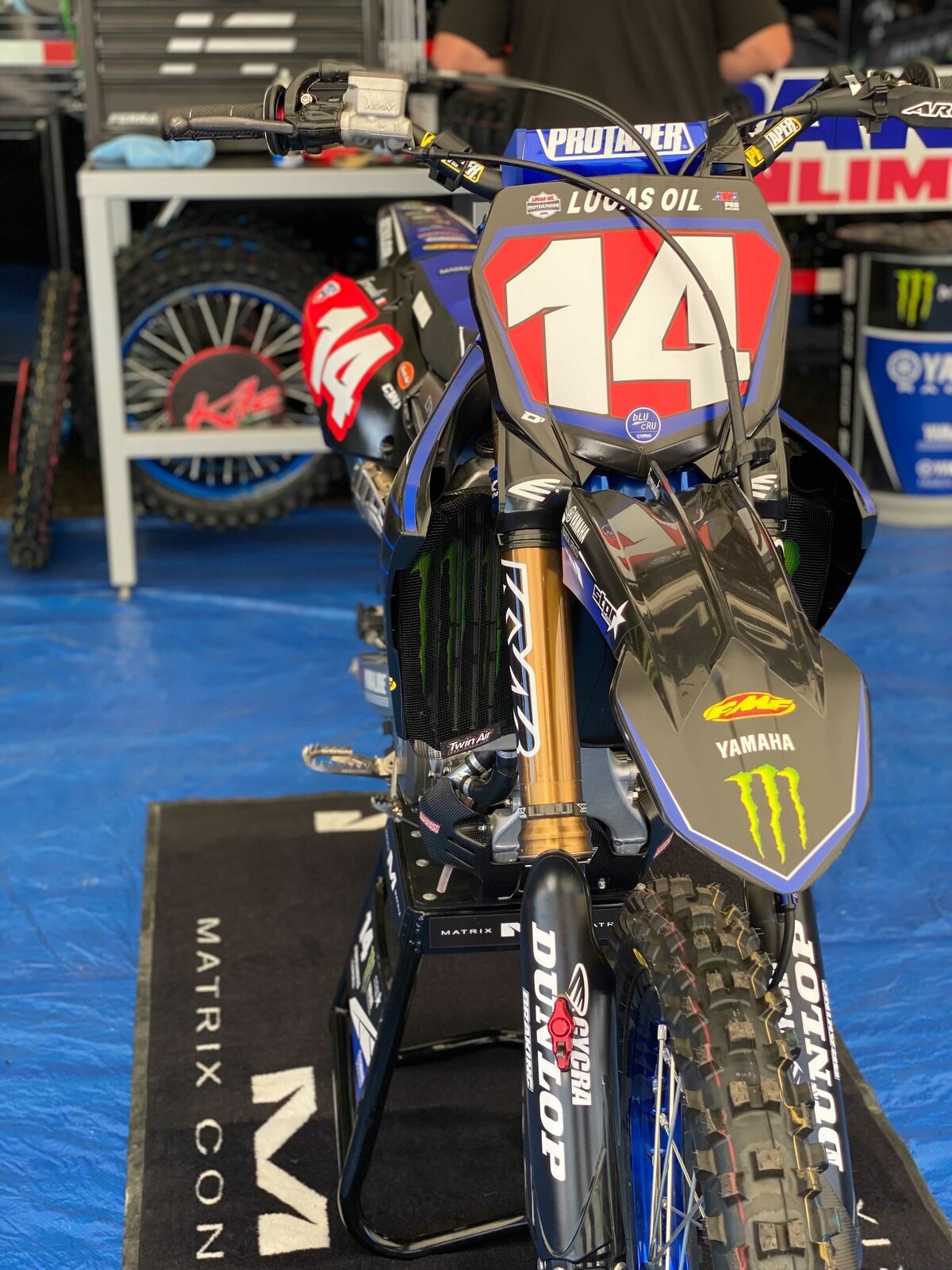 Dylan Ferrandis' Monster Energy/Star Racing Yamaha YZ450F is ready for round two.