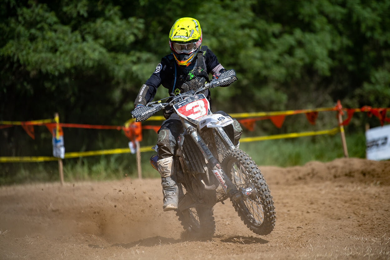 Jordan Ashburn (Magna1 Motorsports/Husqvarna) battled for his second overall podium of the season, finishing third on the day.
