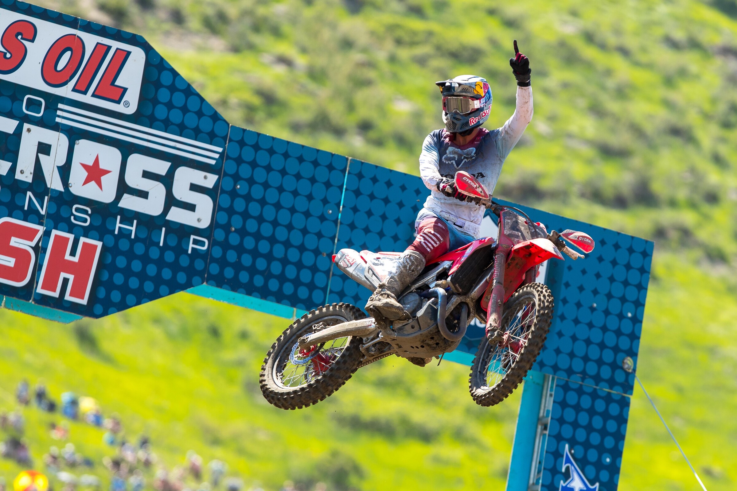 After winning three of the first four motos, Ken Roczen will have a one point lead over Dylan Ferrandis entering the third-round High Point National.