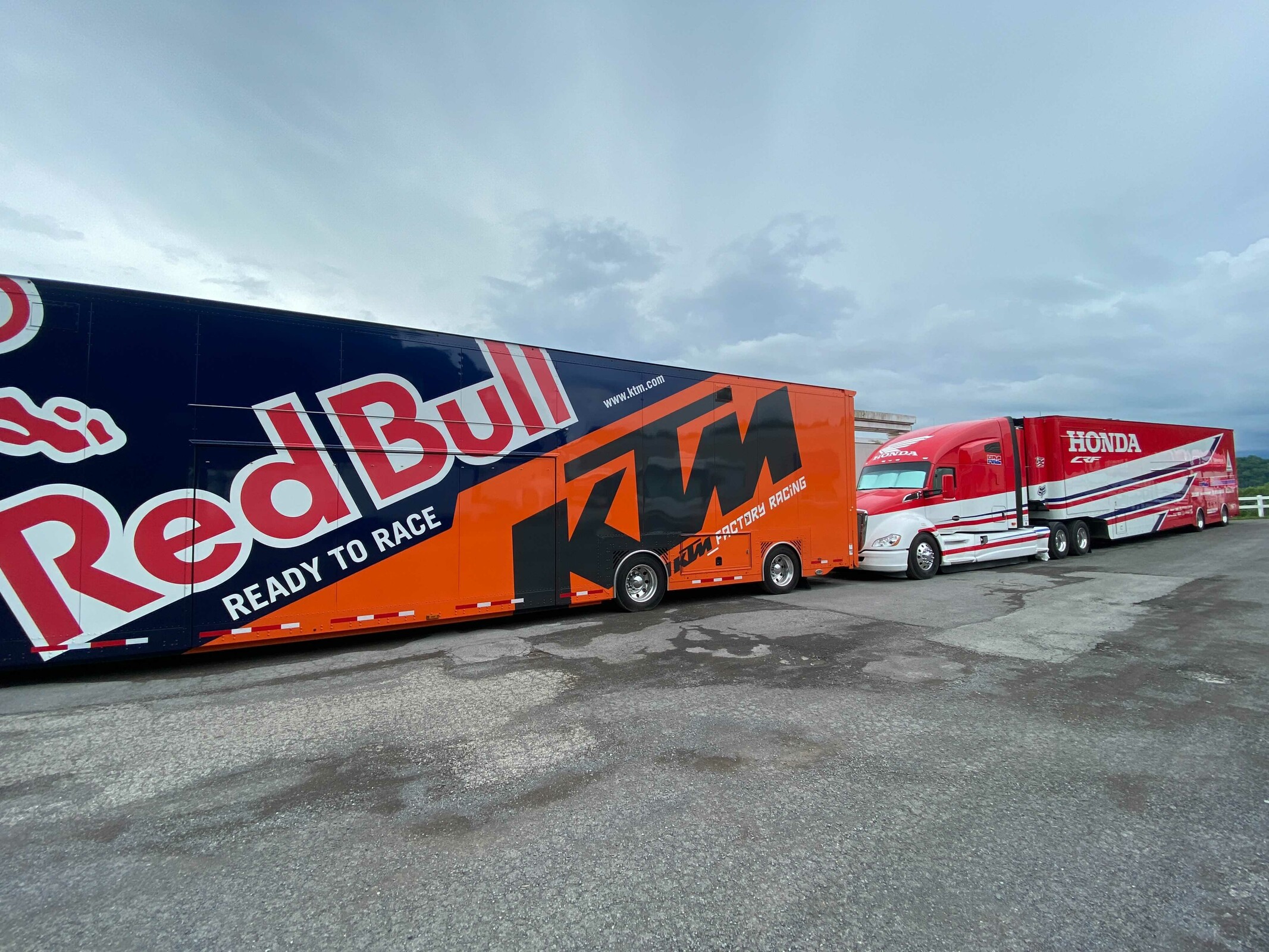 The Red Bull KTM rig.