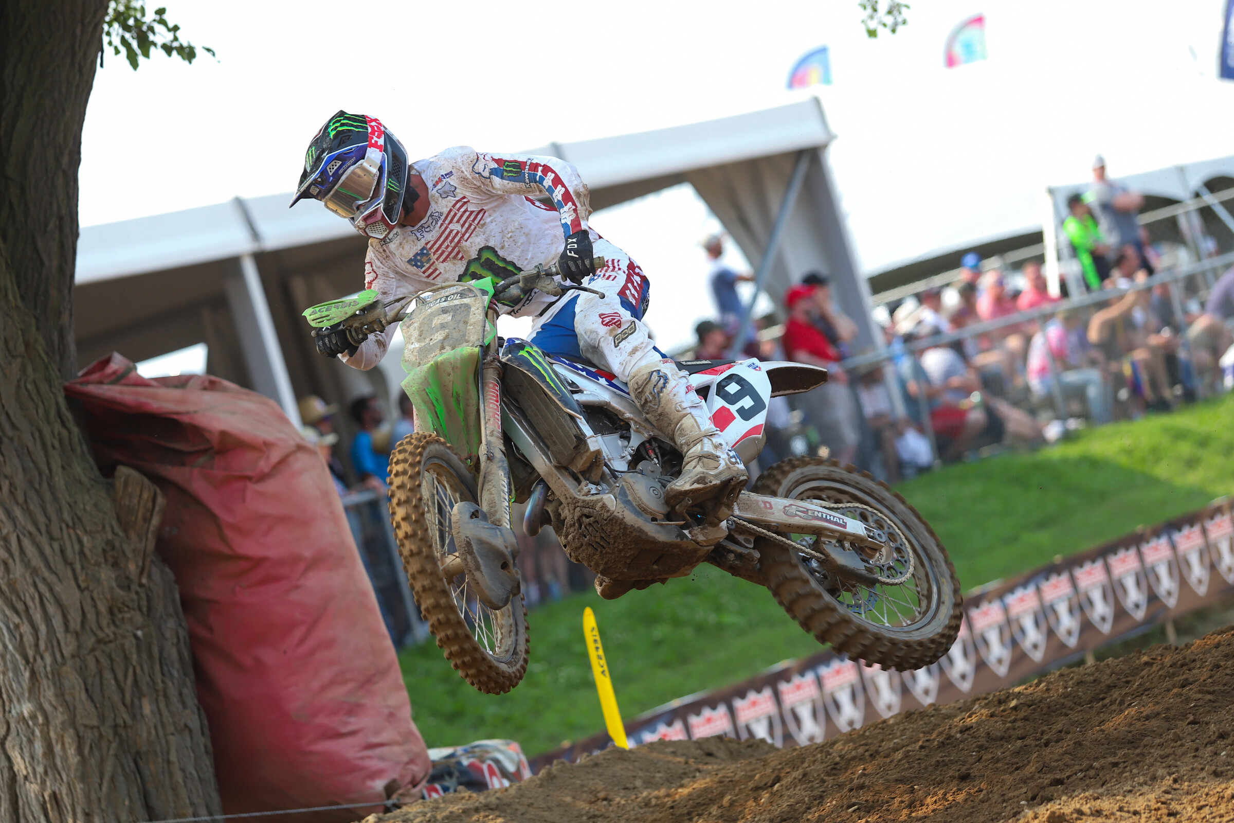 Cianciarulo's mangled bike after a first-lap crash.