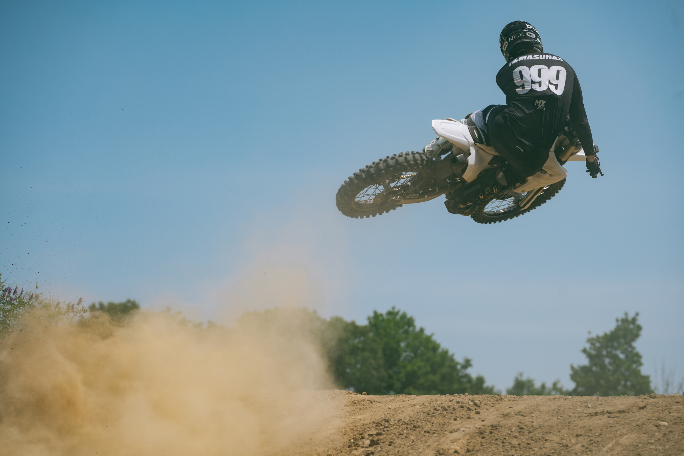 Tomasunas riding during the week in Michigan.