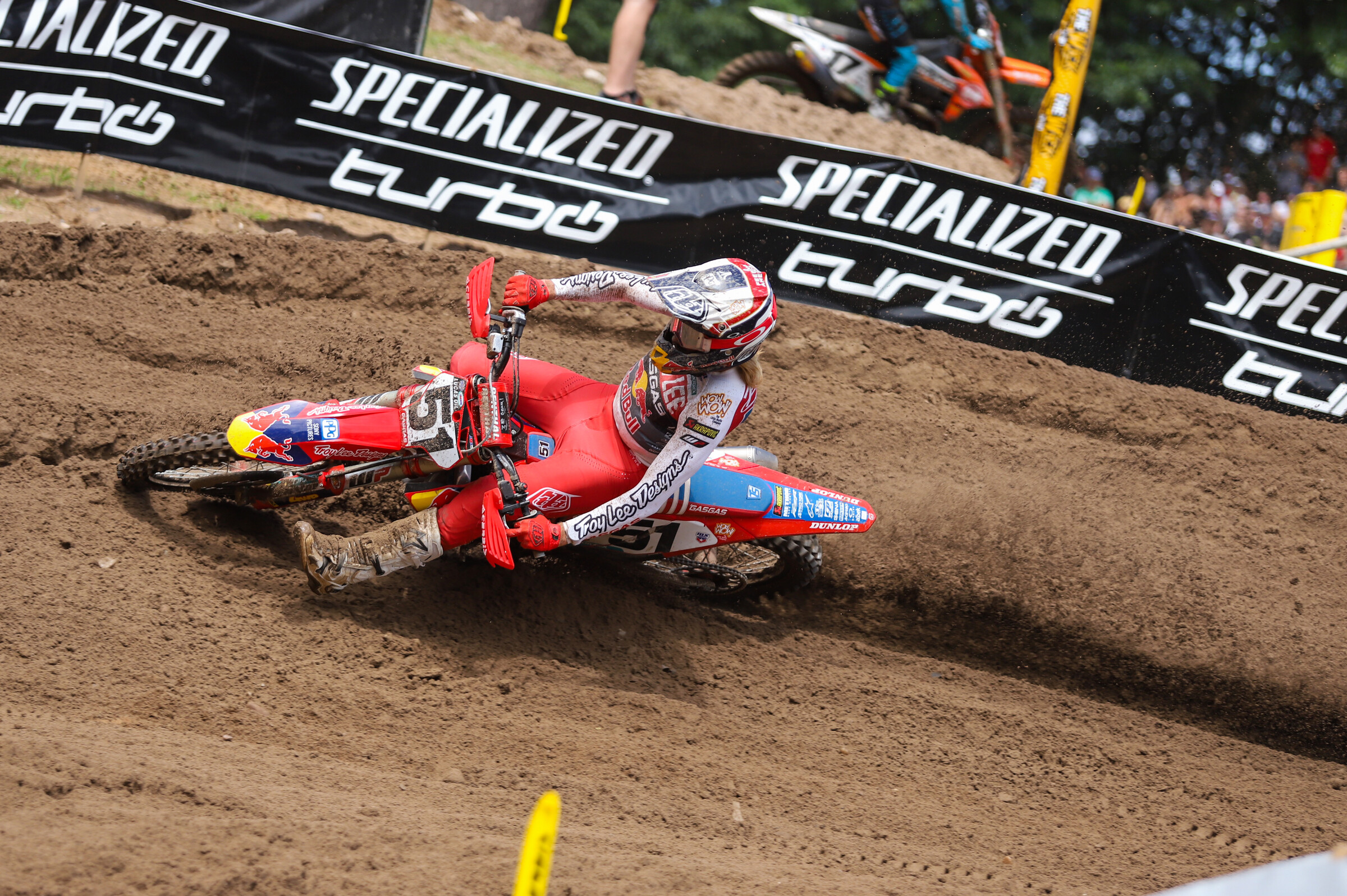 Justin Barcia in the first moto.