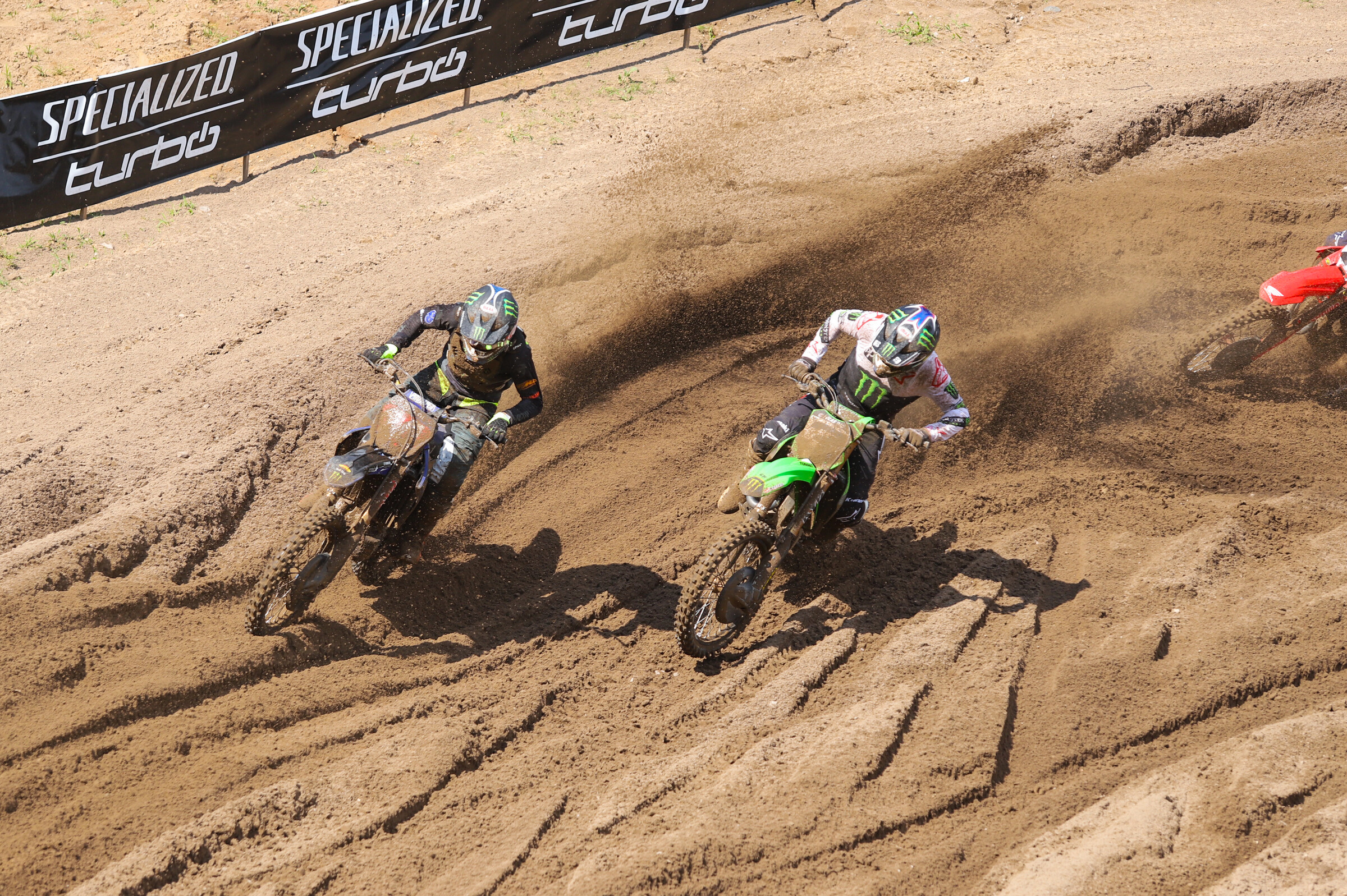 Ferrandis and Eli Tomac in the second moto.