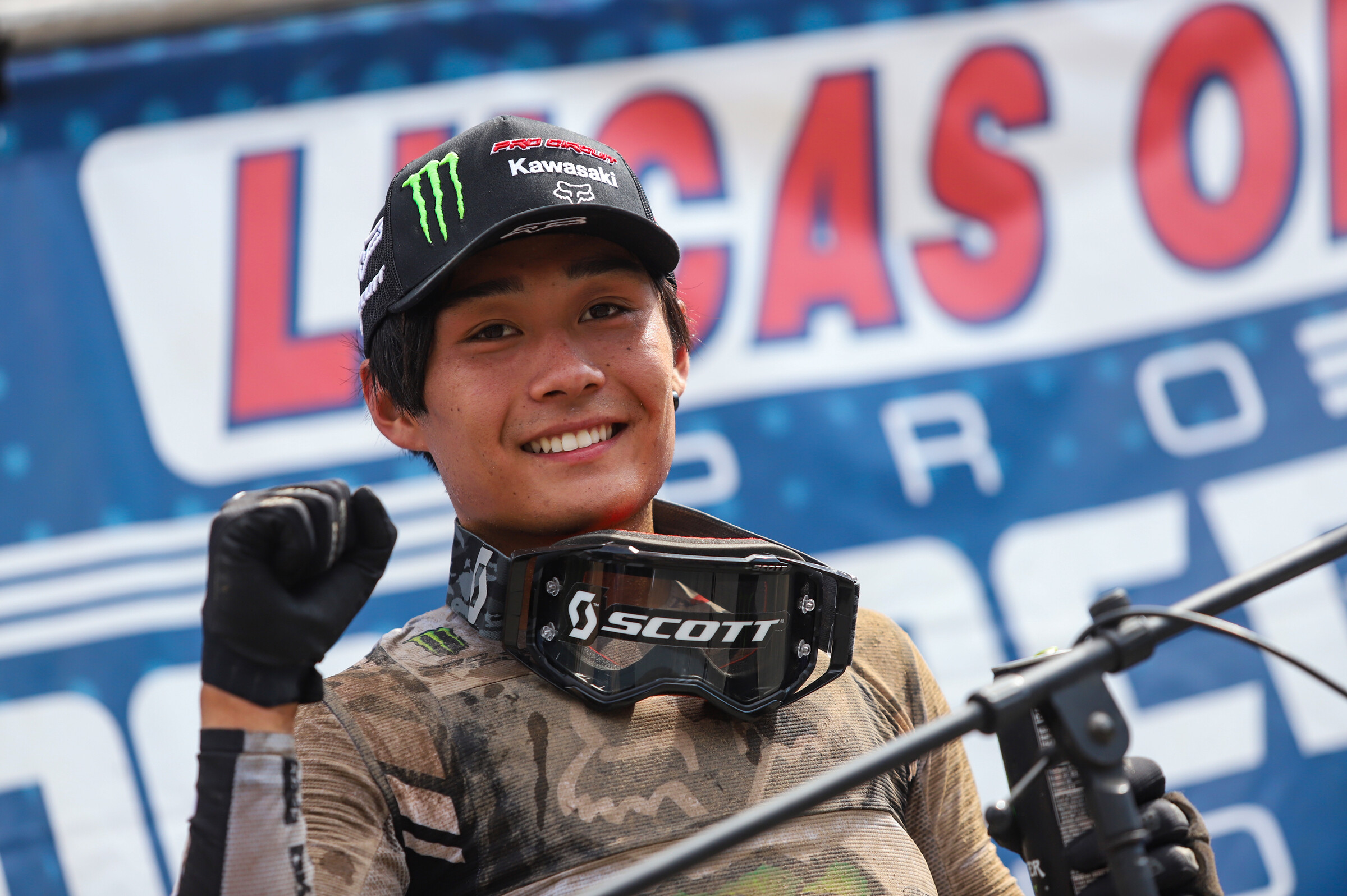 Shimoda was proud of his first Pro Motocross overall podium finish.