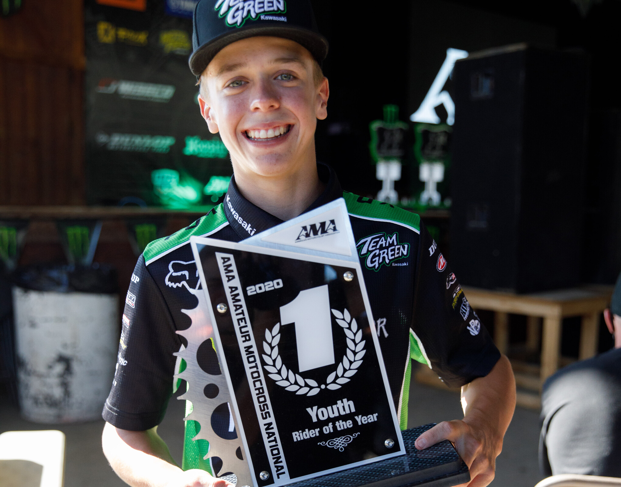 Ryder DiFrancesco earned the 2020 AMA Youth Rider of the Year Award.