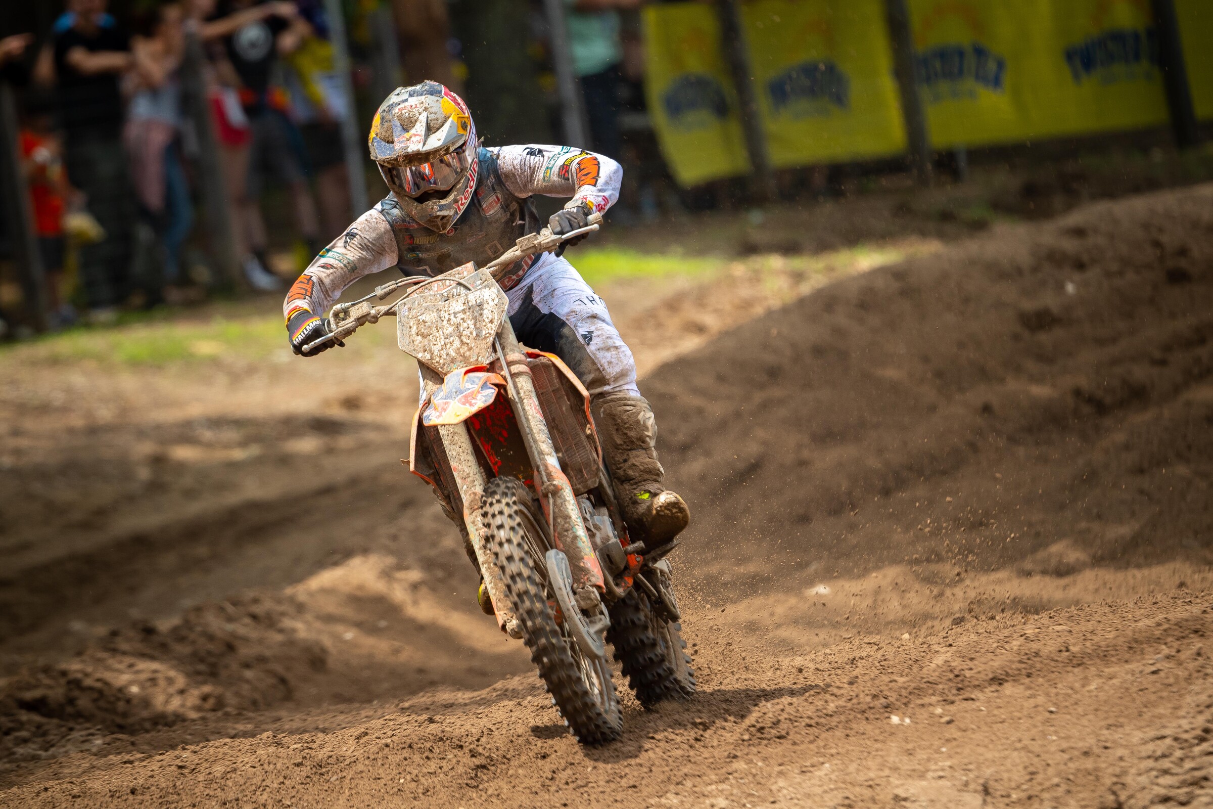 Kailub Russell turning his day around.