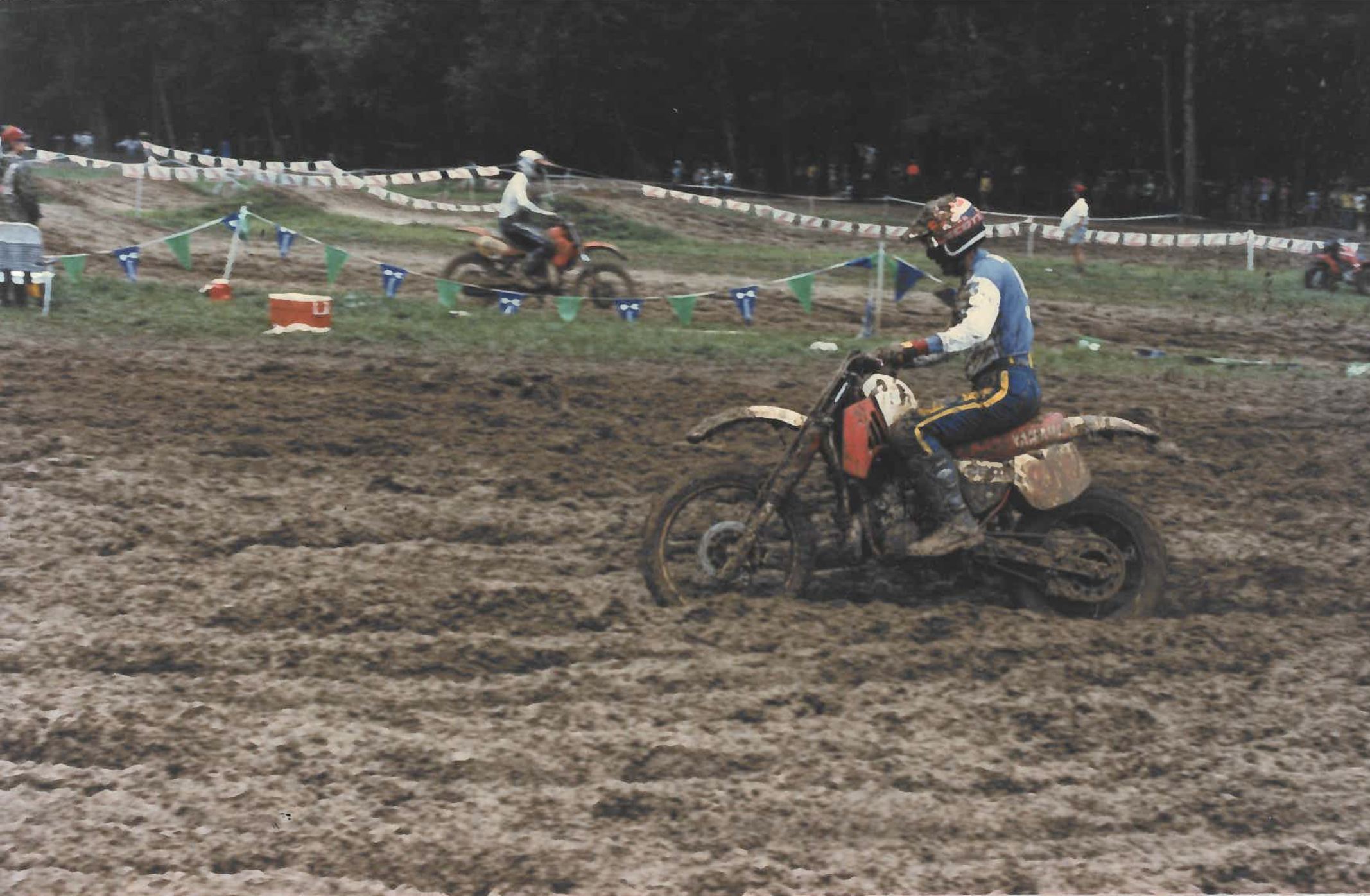 Big Dave Coombs slithered to fourth in the Senior +40 class.