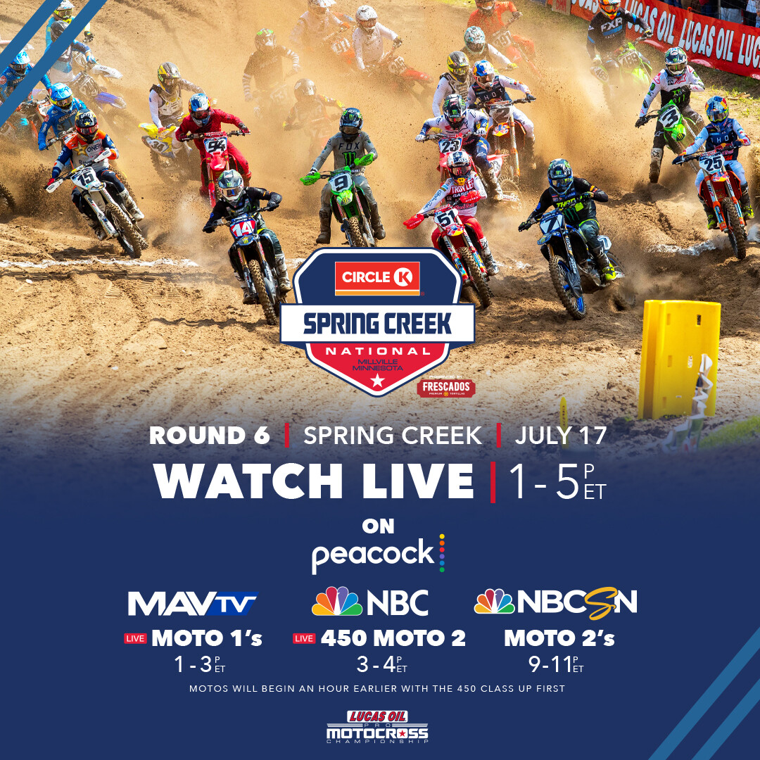 Stream and Watch 2021 Spring Creek and MXGP of the Netherlands on TV